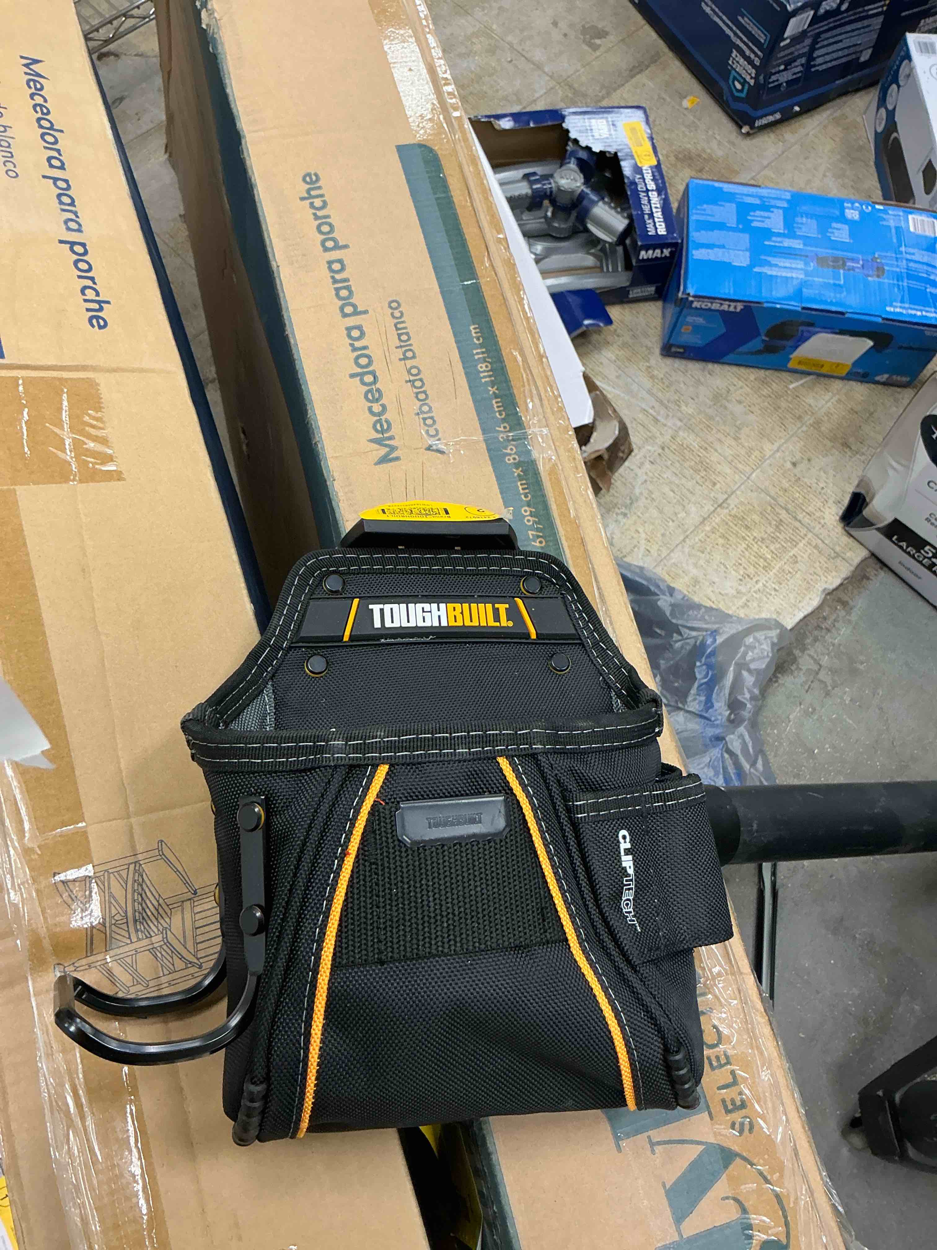 Condition photo showing Good Condition for toughbuilt tradesman pouch + hammer loop polyester general construction tool pouch
