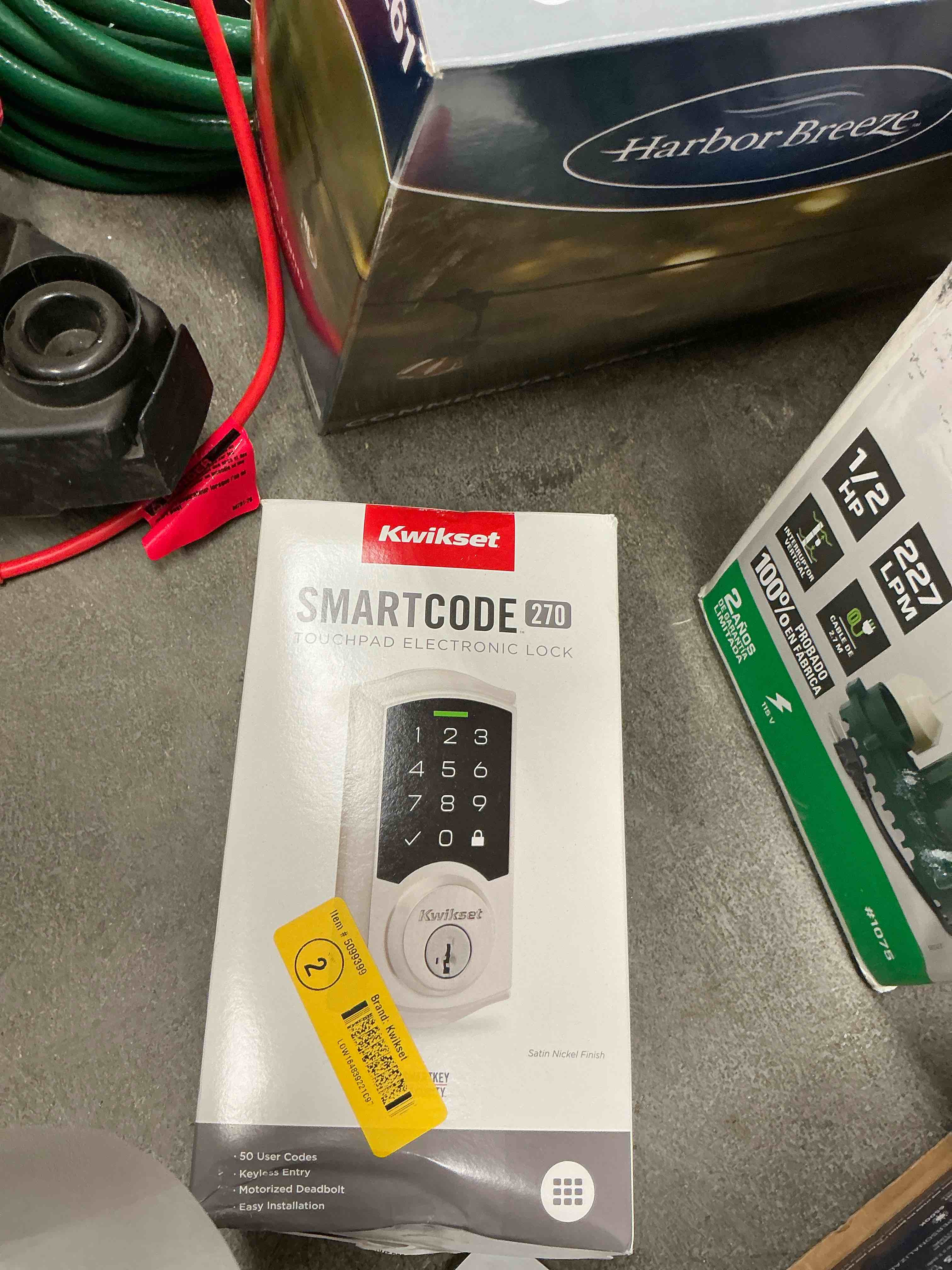 Condition photo showing New/Like New for 270 trl 15 smt rbp rcalfd traditional smartcode touchpad deadbolt - satin nickel