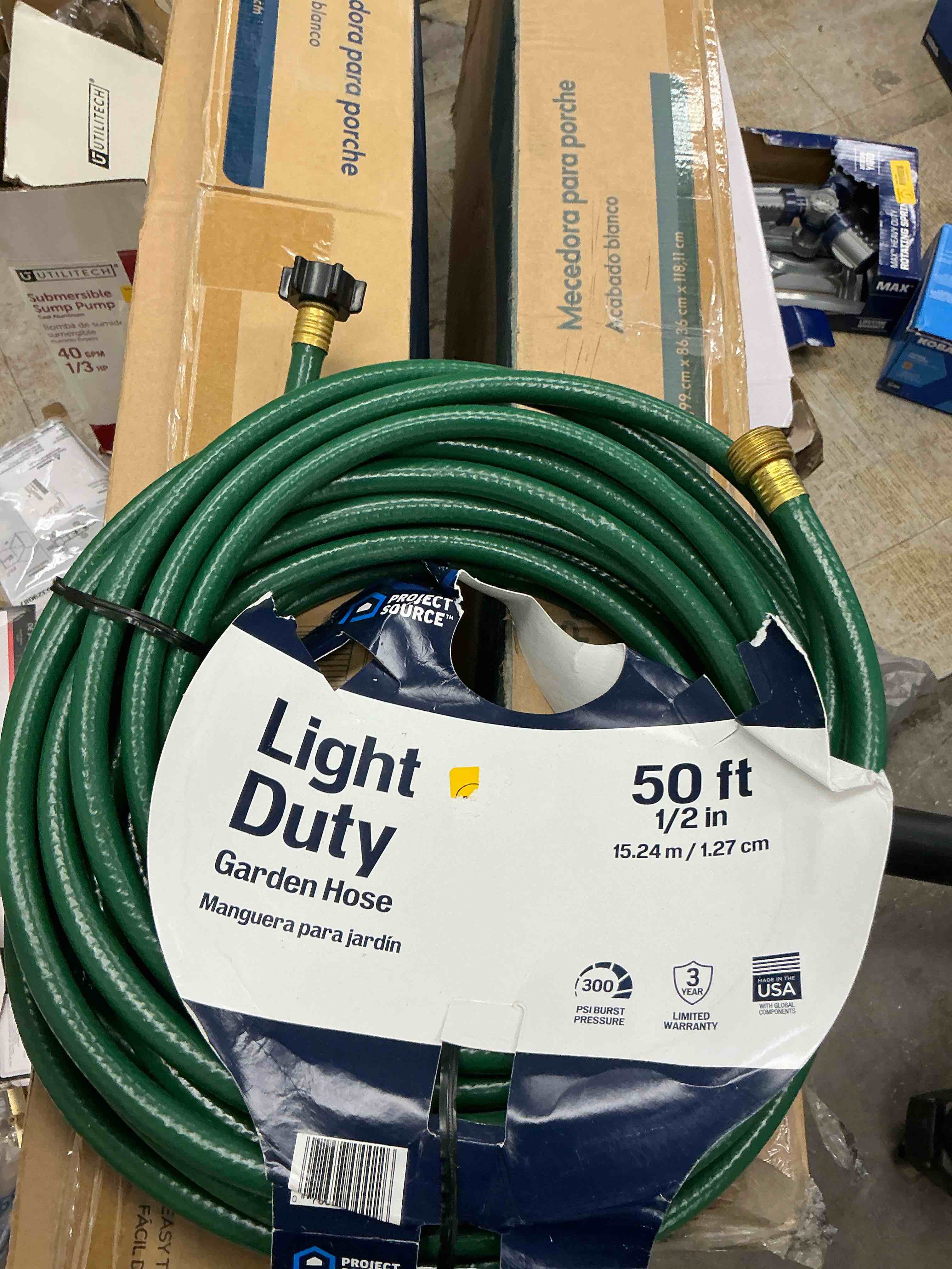 Condition photo showing Good Condition for project source 1/2-in x 50-ft light -duty vinyl green hose