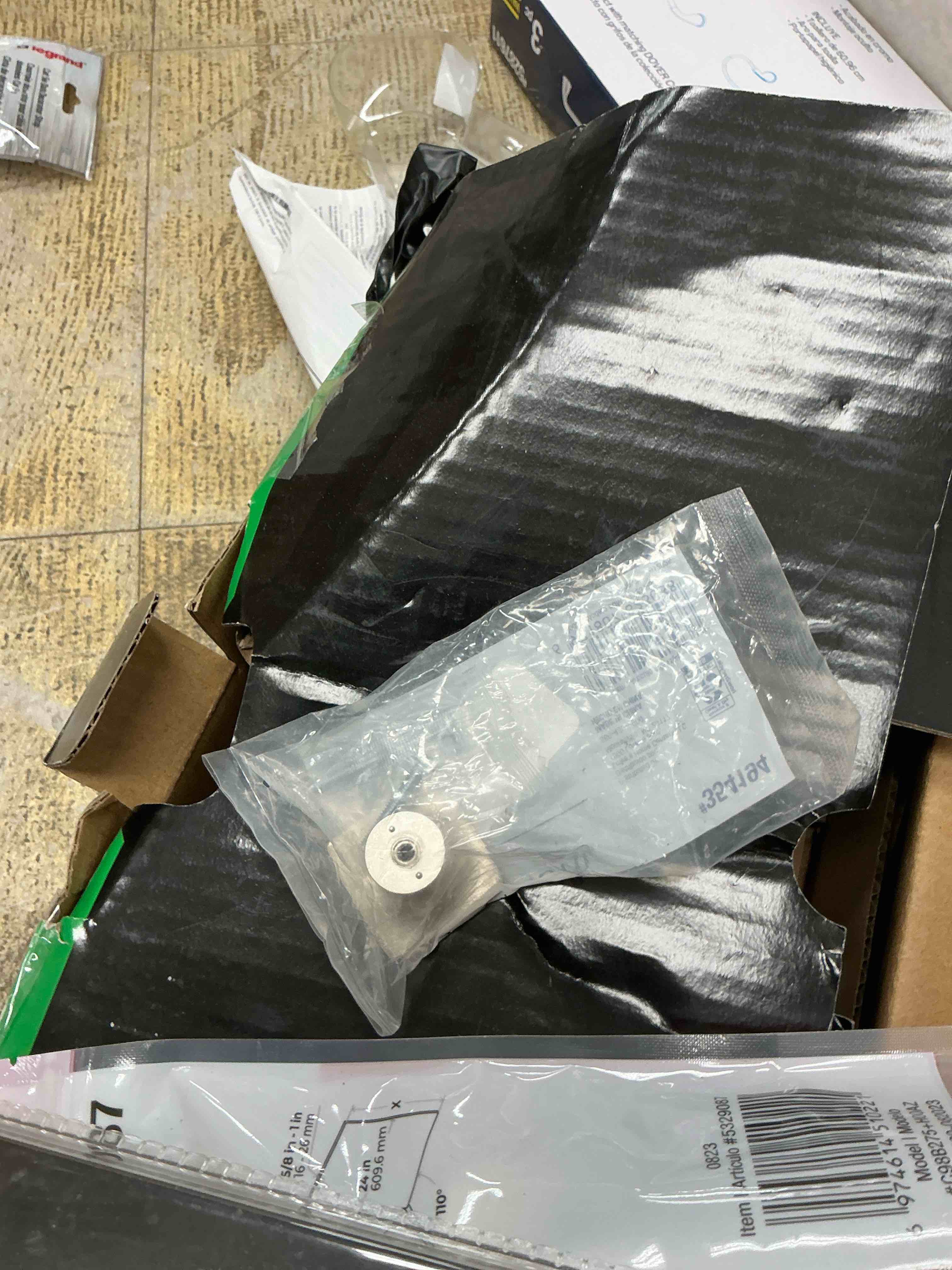 Condition photo showing Good Condition for allen + roth marigold 1-3/8-in brushed-satin nickel square modern cabinet knob