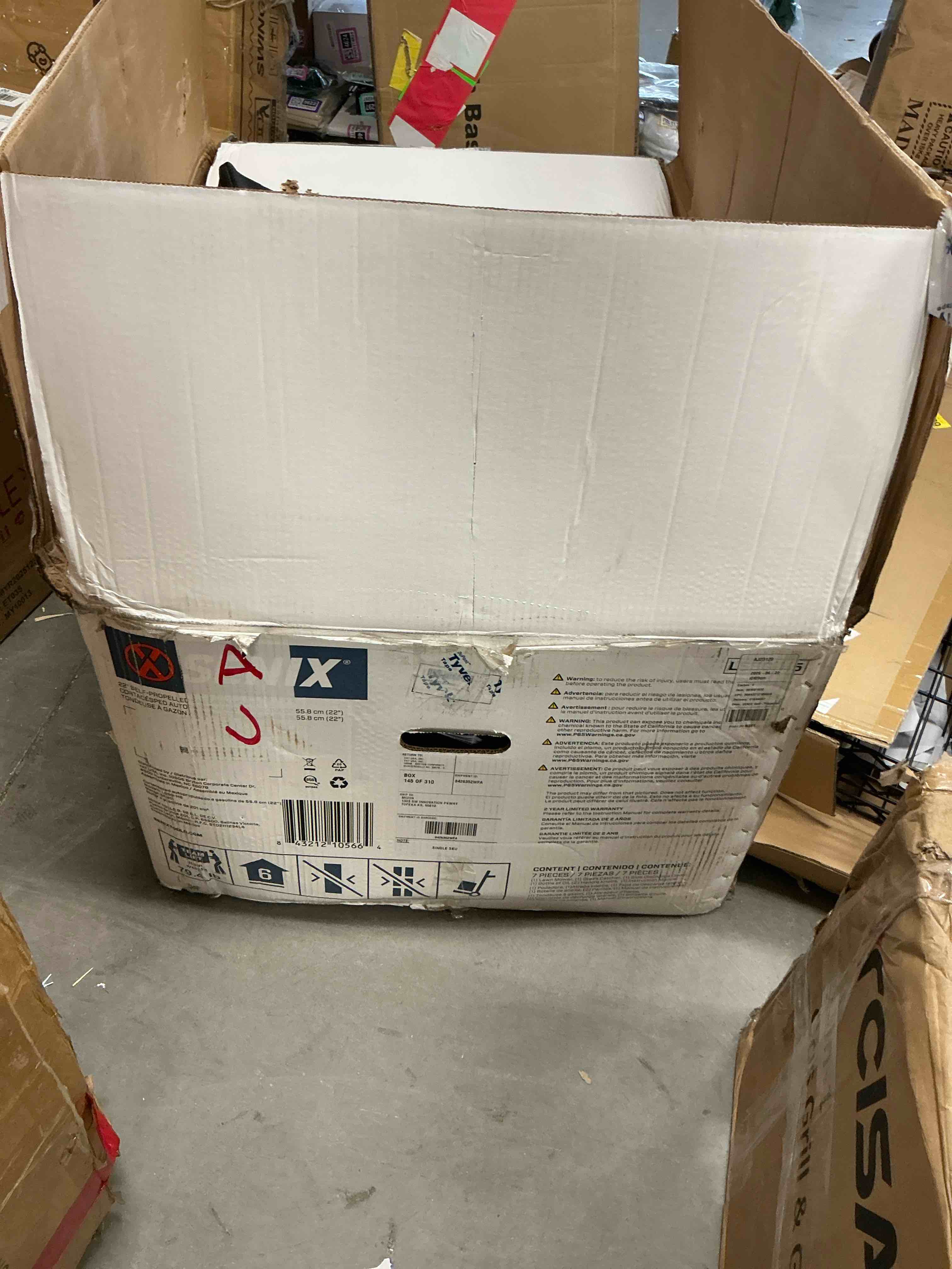 Condition photo showing Good Condition for senix 201 cc self-propelled gas lawn mower, 22-inch cutting blade, 3-in-1, 6-position adjustment, 11-inch rear wheel 19-gallon bag