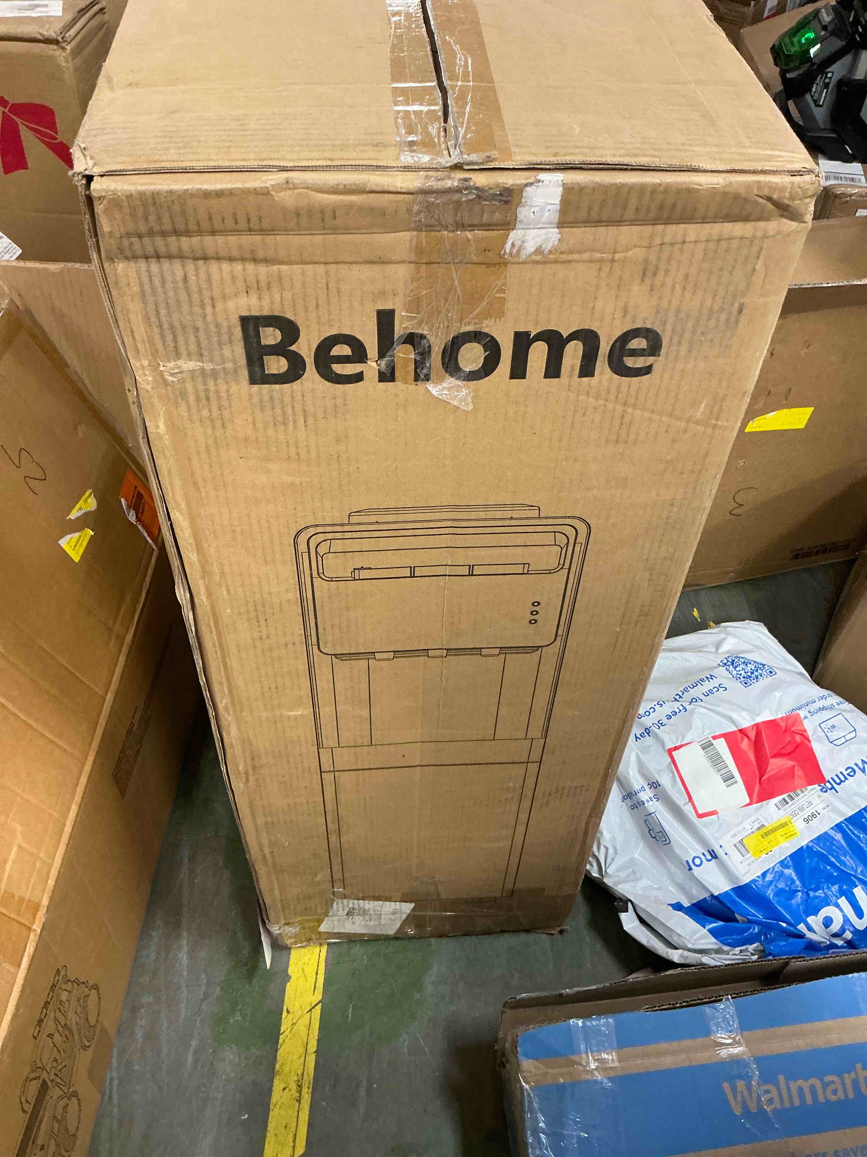 Condition photo showing Good Condition for behome top loading water cooler dispenser  3 temperature settings-hot  cold & normal water  child safety lock  holds 3 or 5 gallon bottles  for homes  kitchens  offices  dorms