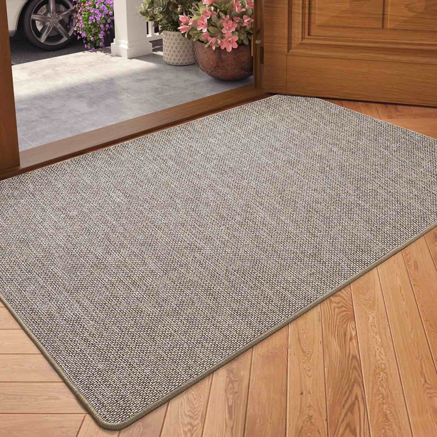 pabube doormat for inside 36 x56 door rug for entryway indoor dirt trapper non slip entryway rugs washable welcome mat for inside absorbent entry mat low-profile entry rug indoor doormat khaki