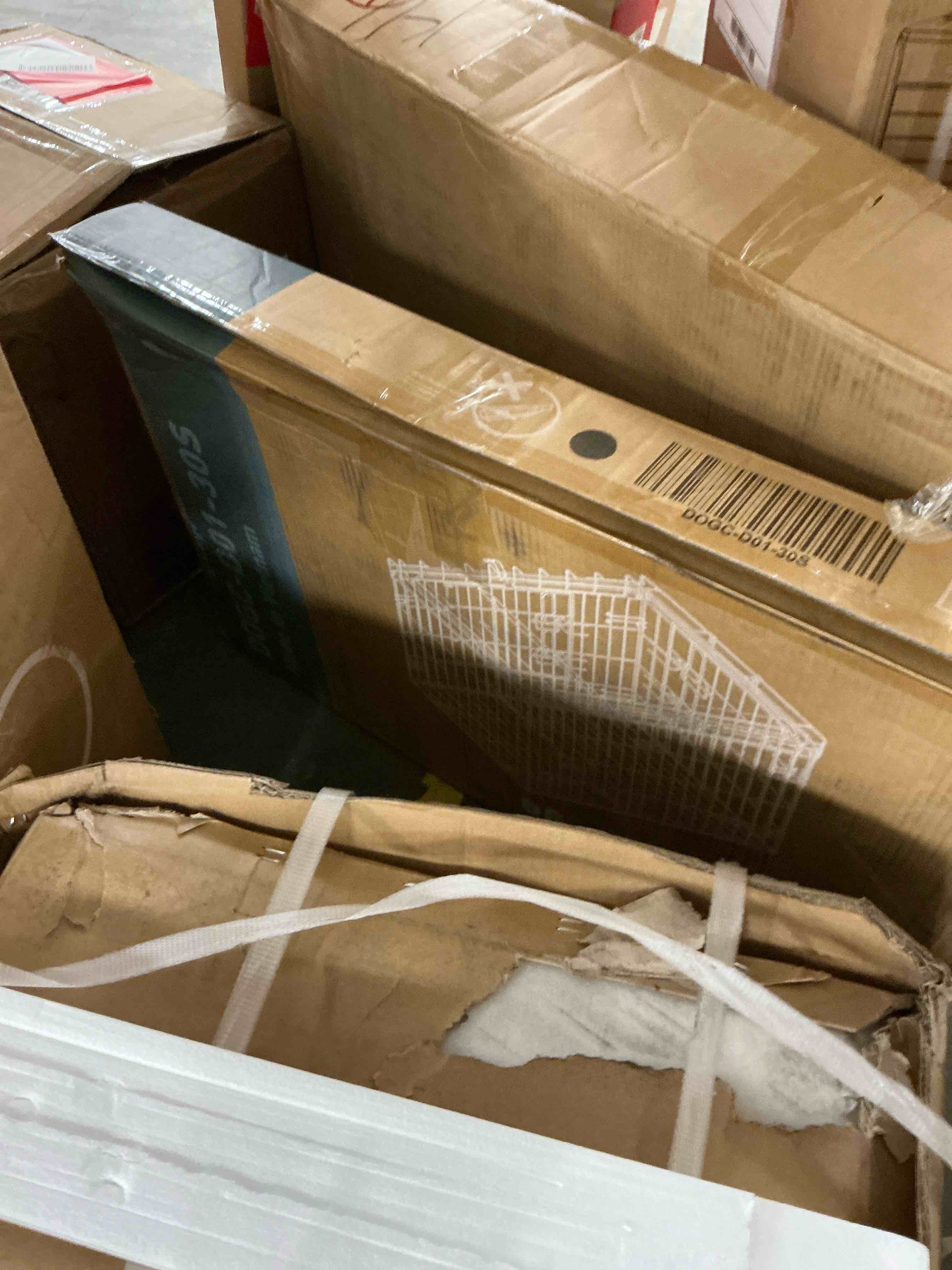 Condition photo showing Good Condition for concetta 36 inch double-door folding dog crate, portable small cage with divider, leak-proof tray