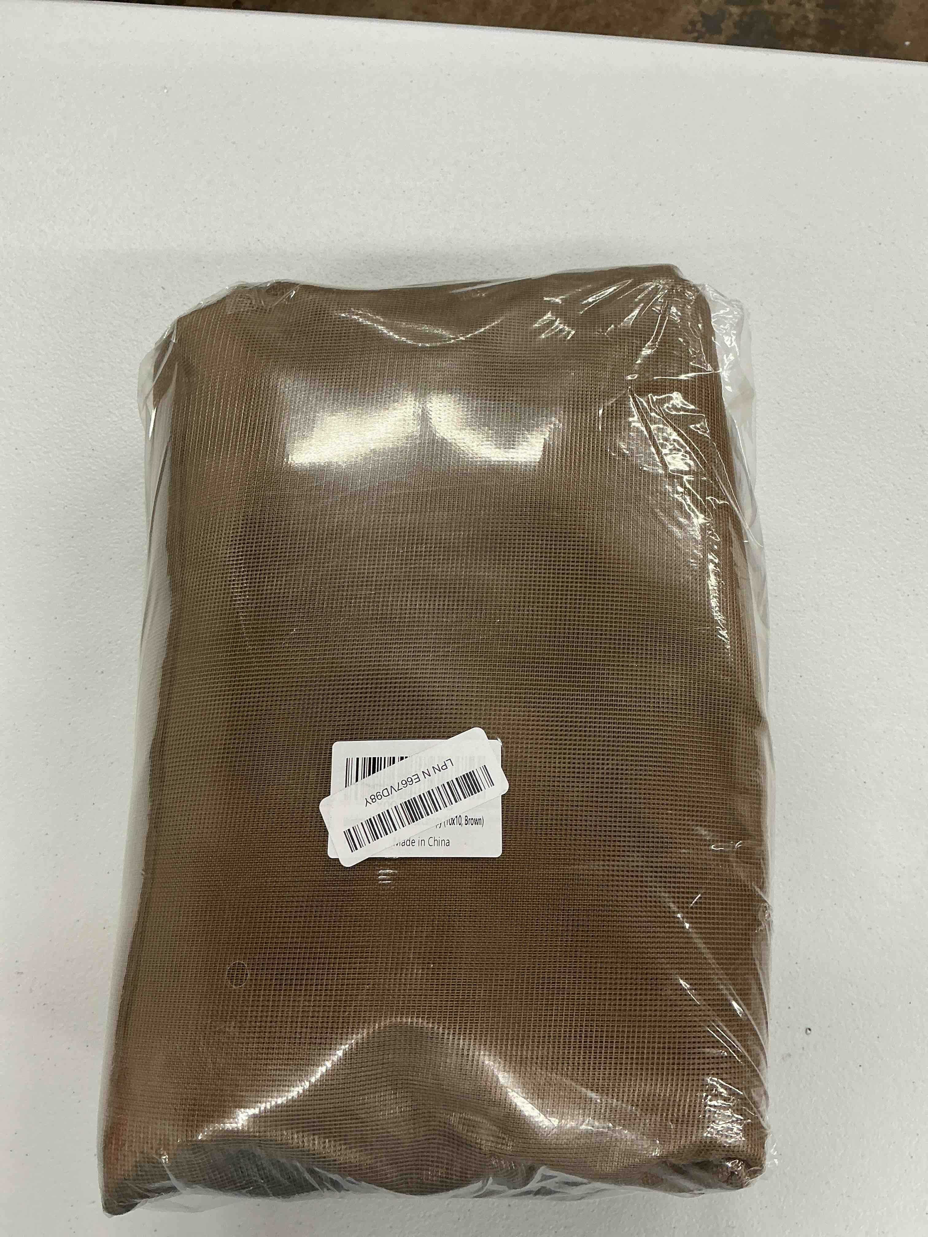 Condition photo showing Good Condition for gazebo universal replacement mosquito netting, 10'x10' gazebo netting outdoor, 4-panel screen walls for outdoor patio with zipper (mosquito net only) (brown) brown 10x10