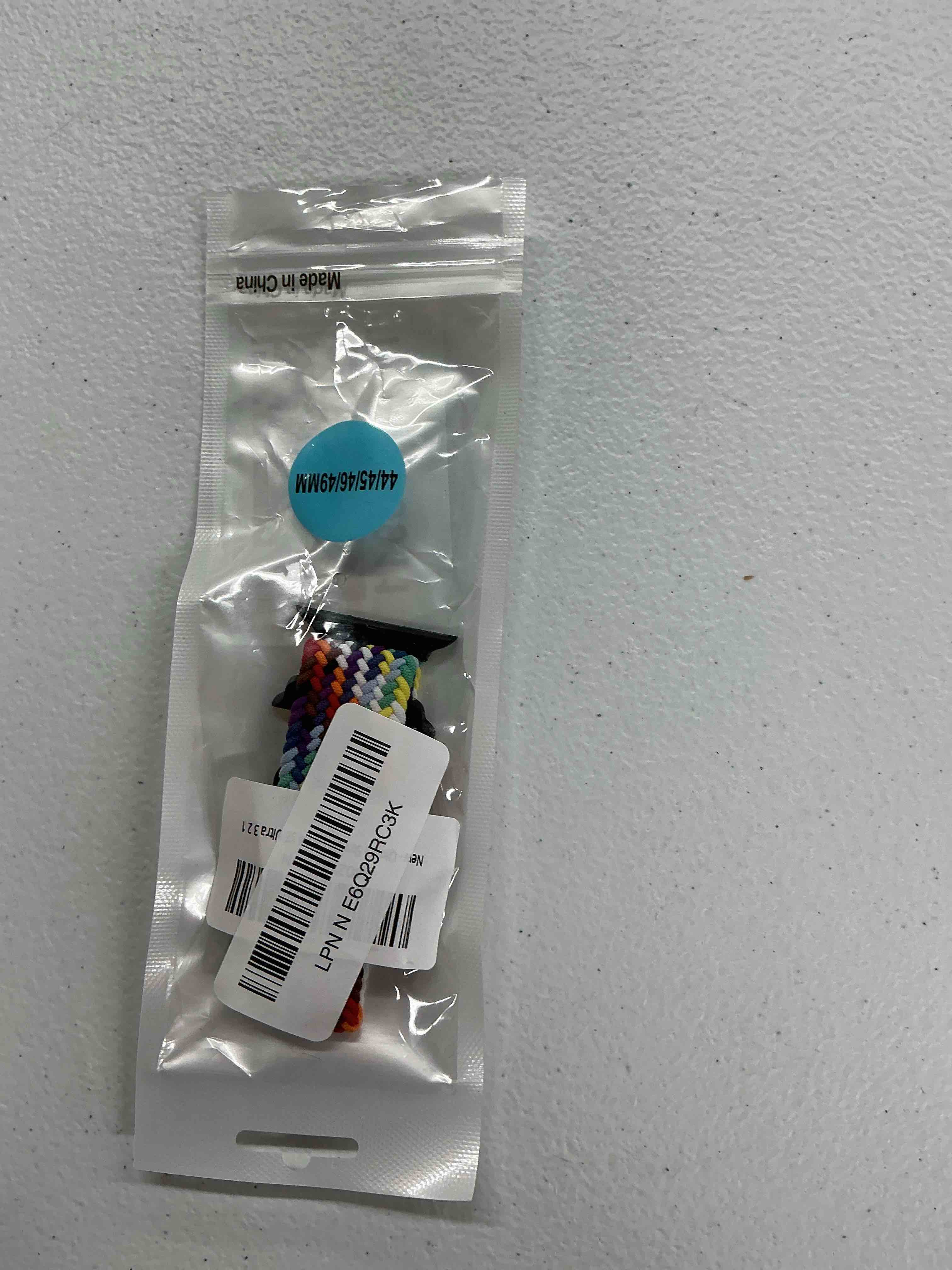 Condition photo showing Good Condition for qimela stretchy solo loop compatible with apple watch band 49mm 46mm 45mm 44mm 42mm 41mm 40m 38mm for women men,sport breathable braided wristband for iwatch series 11 10 9 8 7 6 5 4 se ultra 3 2 1 pride edition 44mm/45mm/46mm/49mm/42mm(series 3 2 1)