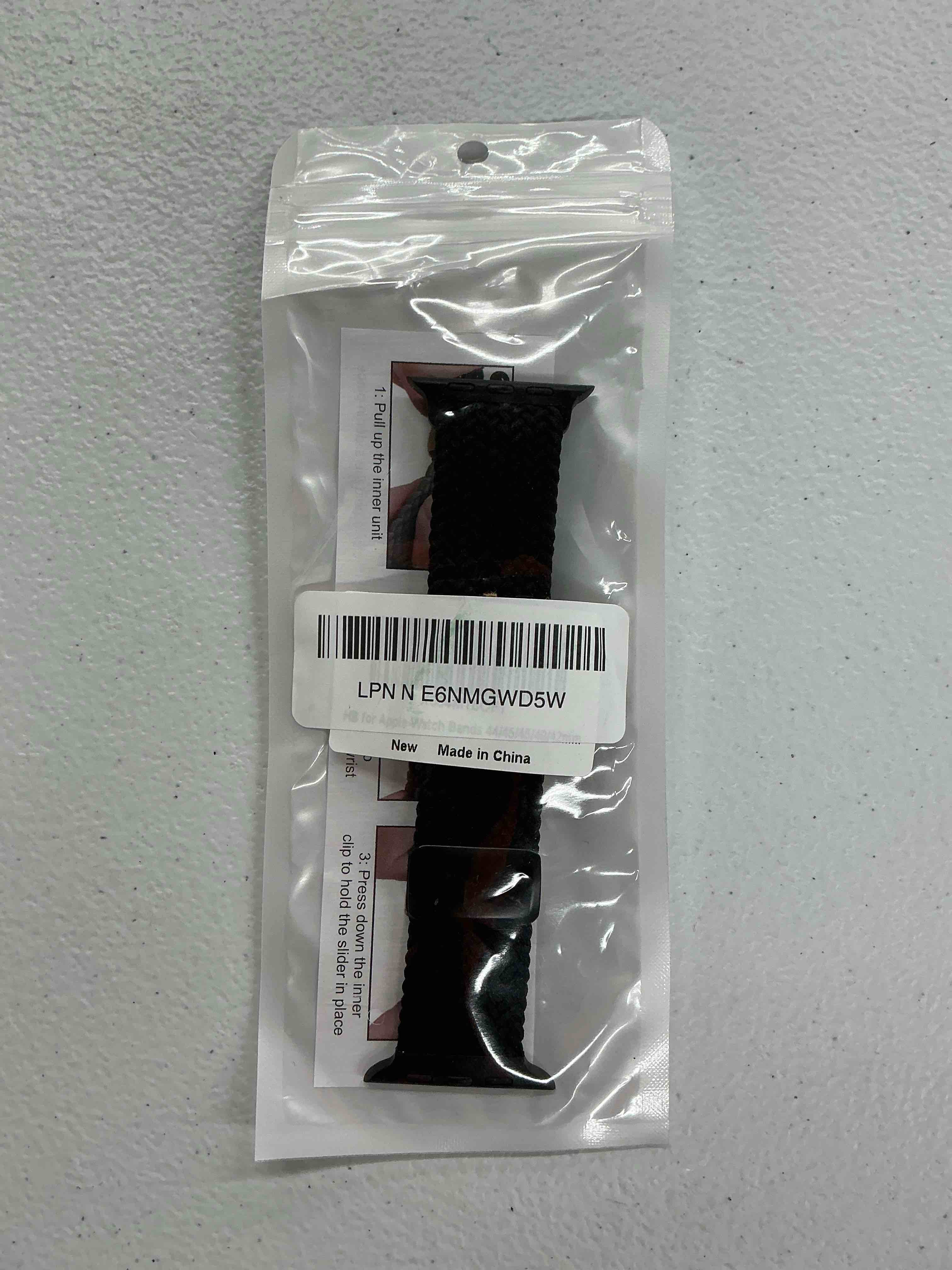 Condition photo showing New/Like New for braided stretchy band compatible with apple watch bands 38mm 40mm 41mm 42mm 44mm 45mm 46mm 49mm women men, soft nylon solo loop magnetic sport strap for iwatch series 11 10 9 8 7 6 5 4 3 2 1 se ultra black 44mm/45mm/46mm/49mm/(42mm-series 3 2 1)