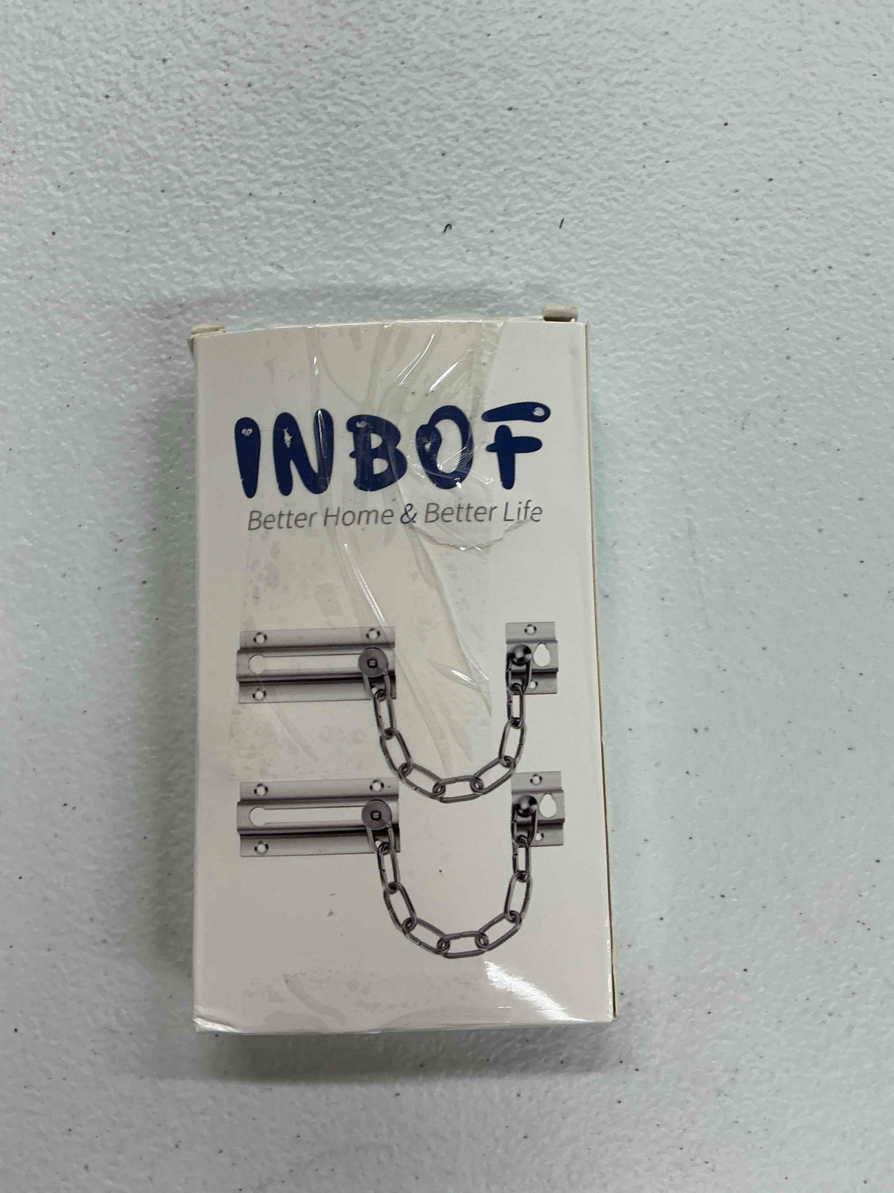 Condition photo showing Good Condition for inbof 1 pack door chain lock, stainless steel chain locks for inside door, premium thickened with 12 screws silver - 1 pack