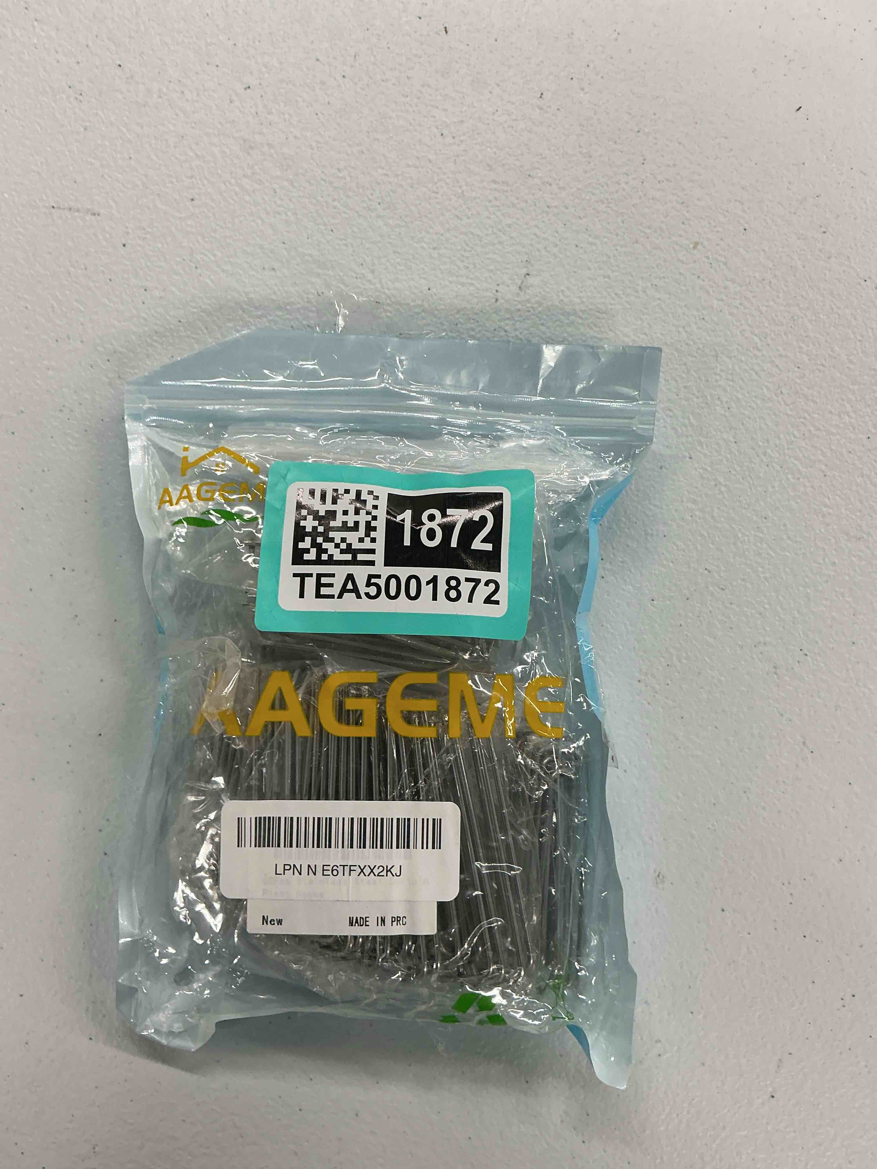 Condition photo showing Good Condition for 60pcs stainless steel drapery hook and pin for pleated drapes 4 prongs pinch pleat clips traverse pleater 4 end curtain hangers for window door bathroom curtain