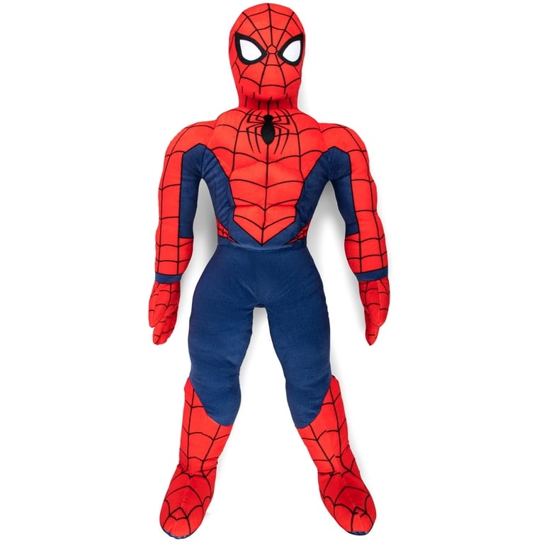 Spider-Man Kids Bedding Plush Cuddle and Decorative Pillow Buddy, Microfiber, Red, Marvel