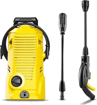 Kärcher Pressure Washer K 1, Max 1.45 GPM, 1700 PSI, Trigger Spray Gun & Vario Power Spray Wand - for Cars, Bikes, Deck, Driveways, Siding, Patios K 1 Yellow