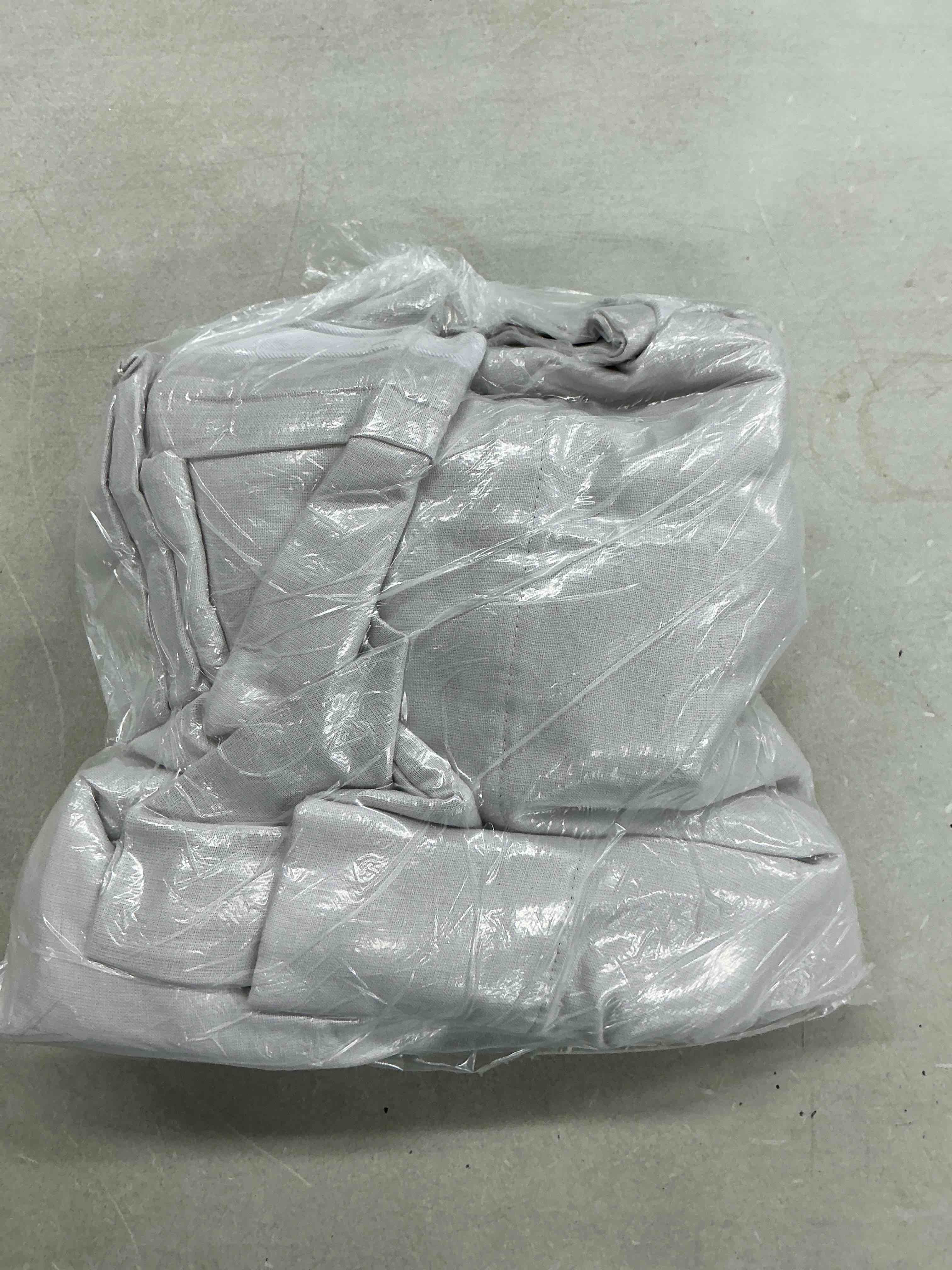 Condition photo showing Good Condition for quince european linen room darkening curtain - single panel, 48x84, cloud