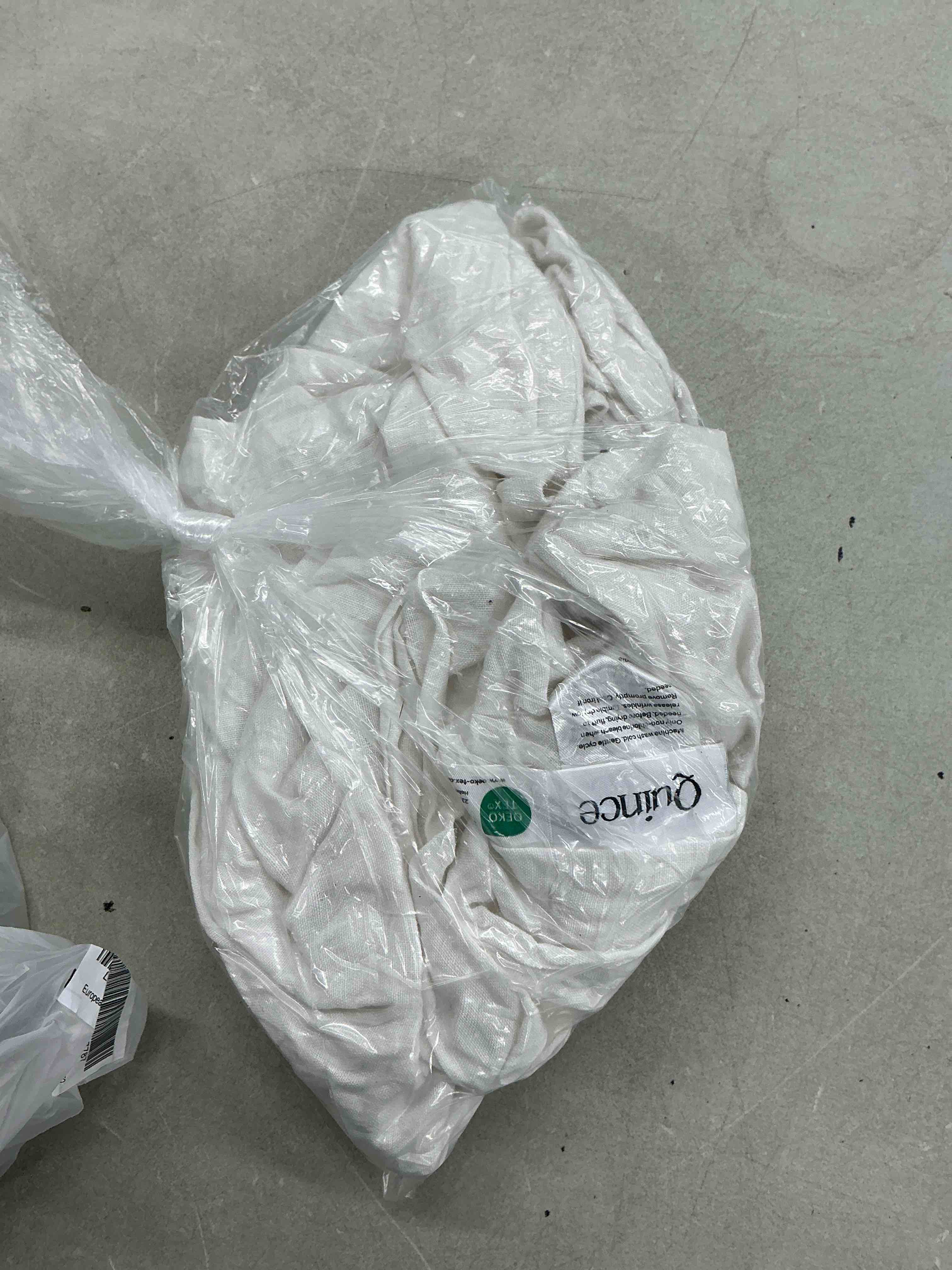 Condition photo showing Good Condition for quince european linen euro sham, euro, white