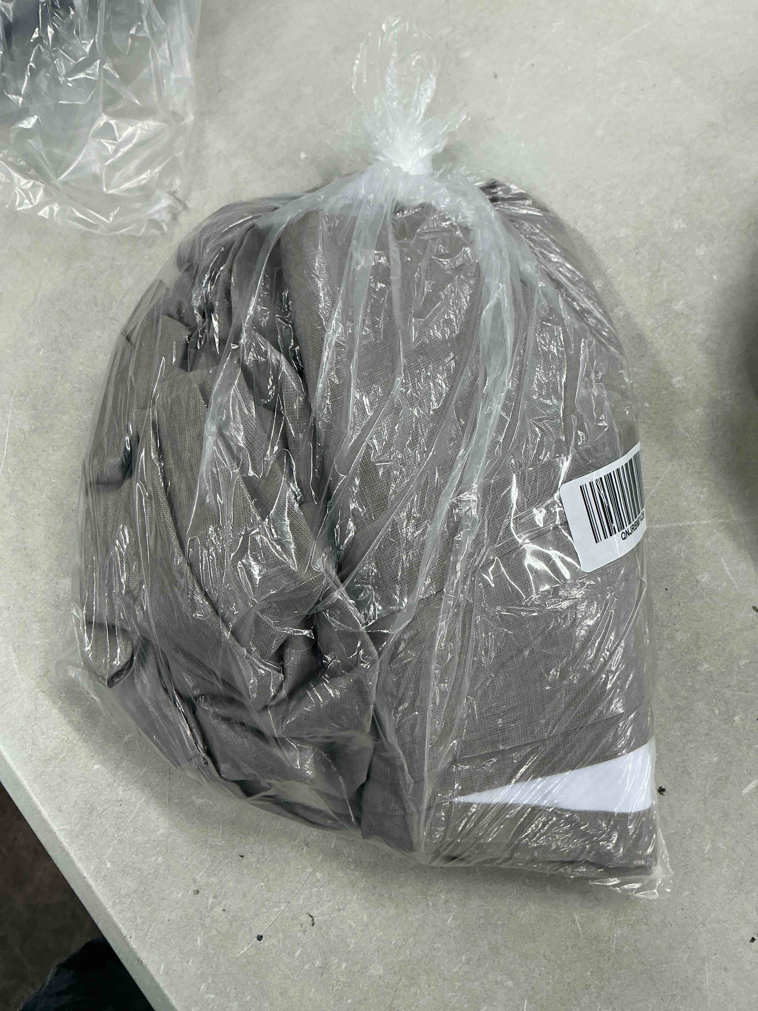 Condition photo showing Good Condition for quince european linen true blackout curtain - single panel, 48x84, grey