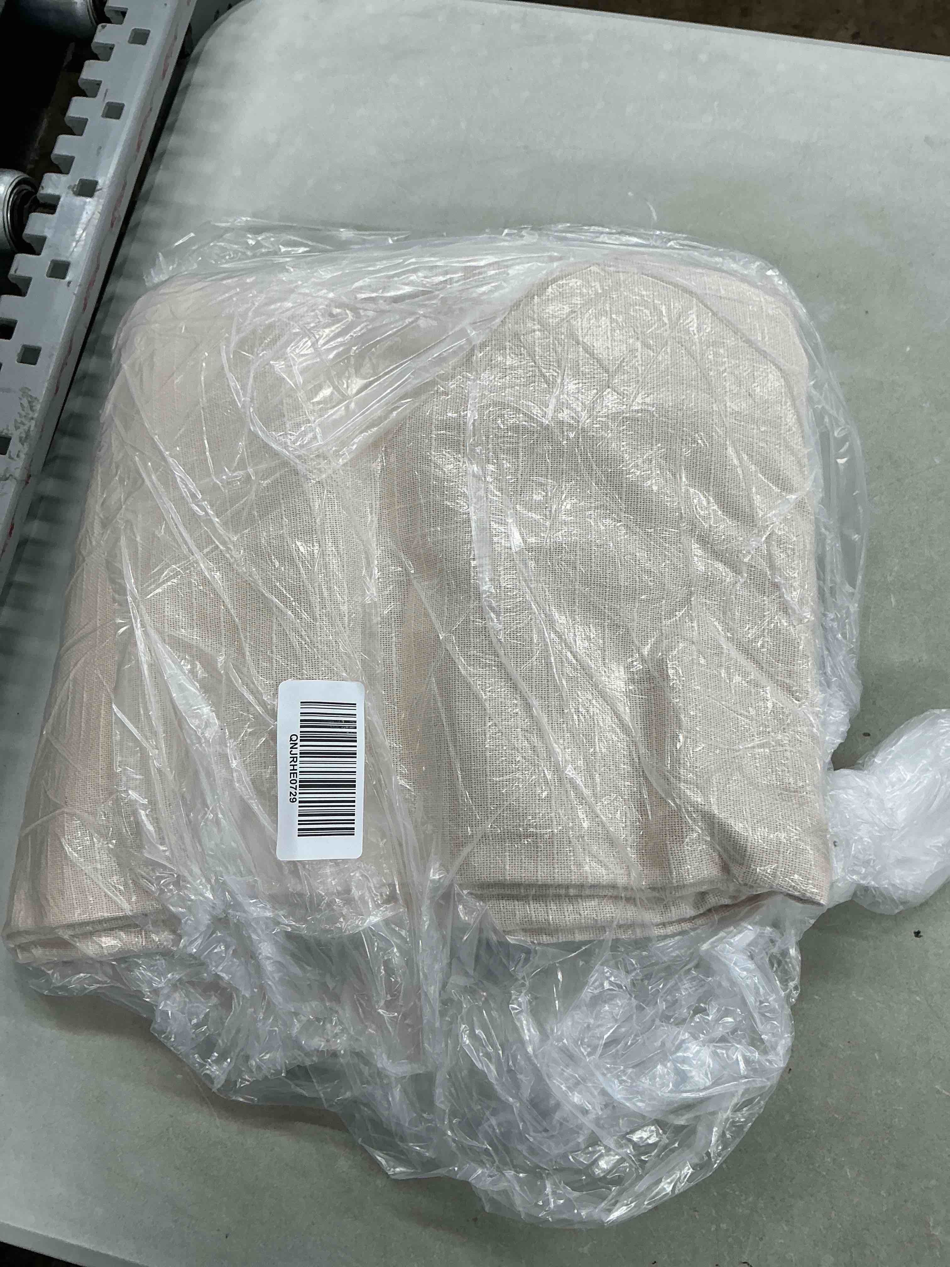 Condition photo showing Good Condition for quince cotton slub room darkening curtain - single panel, 48x108, natural