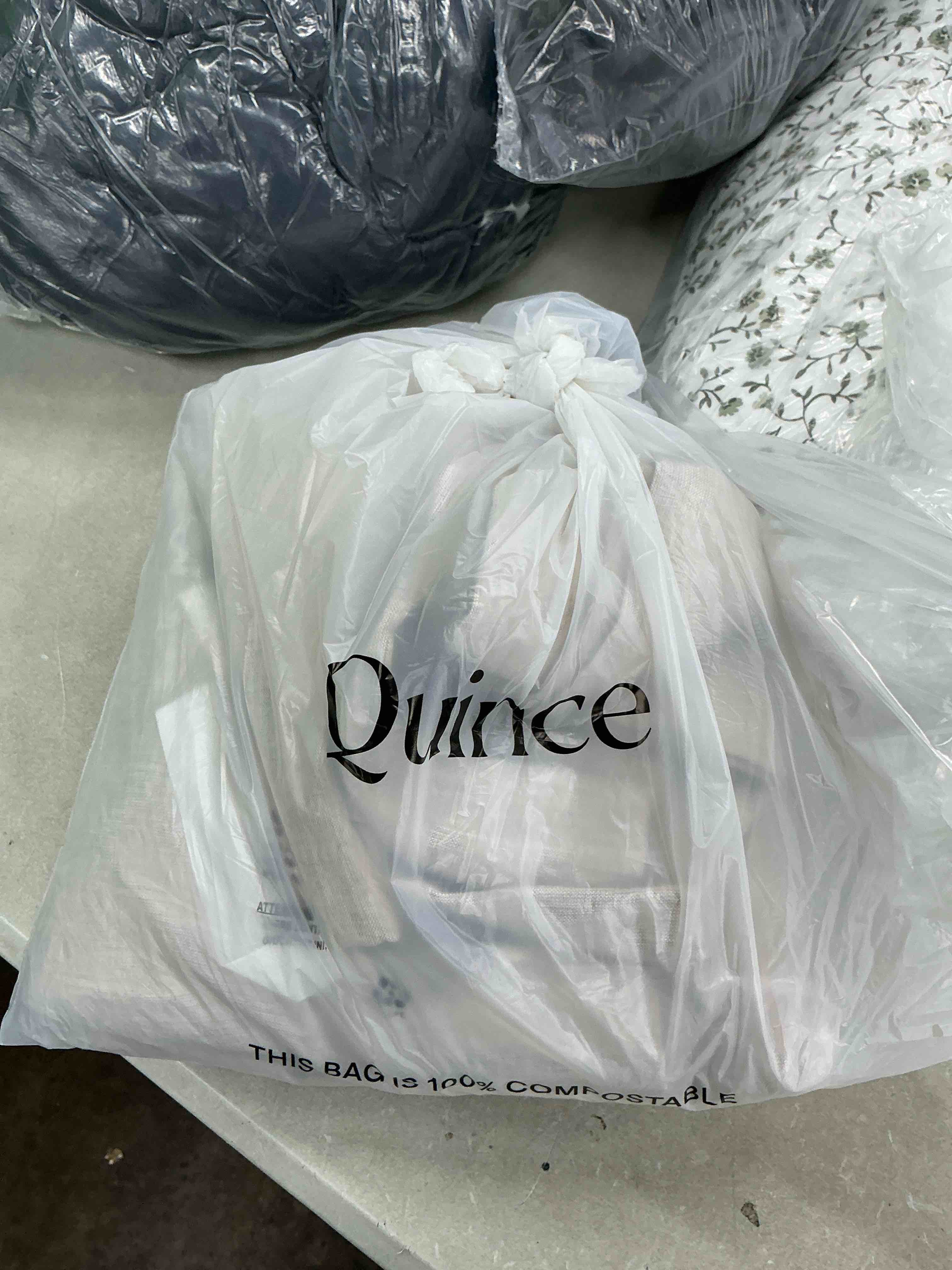 Condition photo showing Good Condition for quince european linen curtain - single panel, 48x96, flax