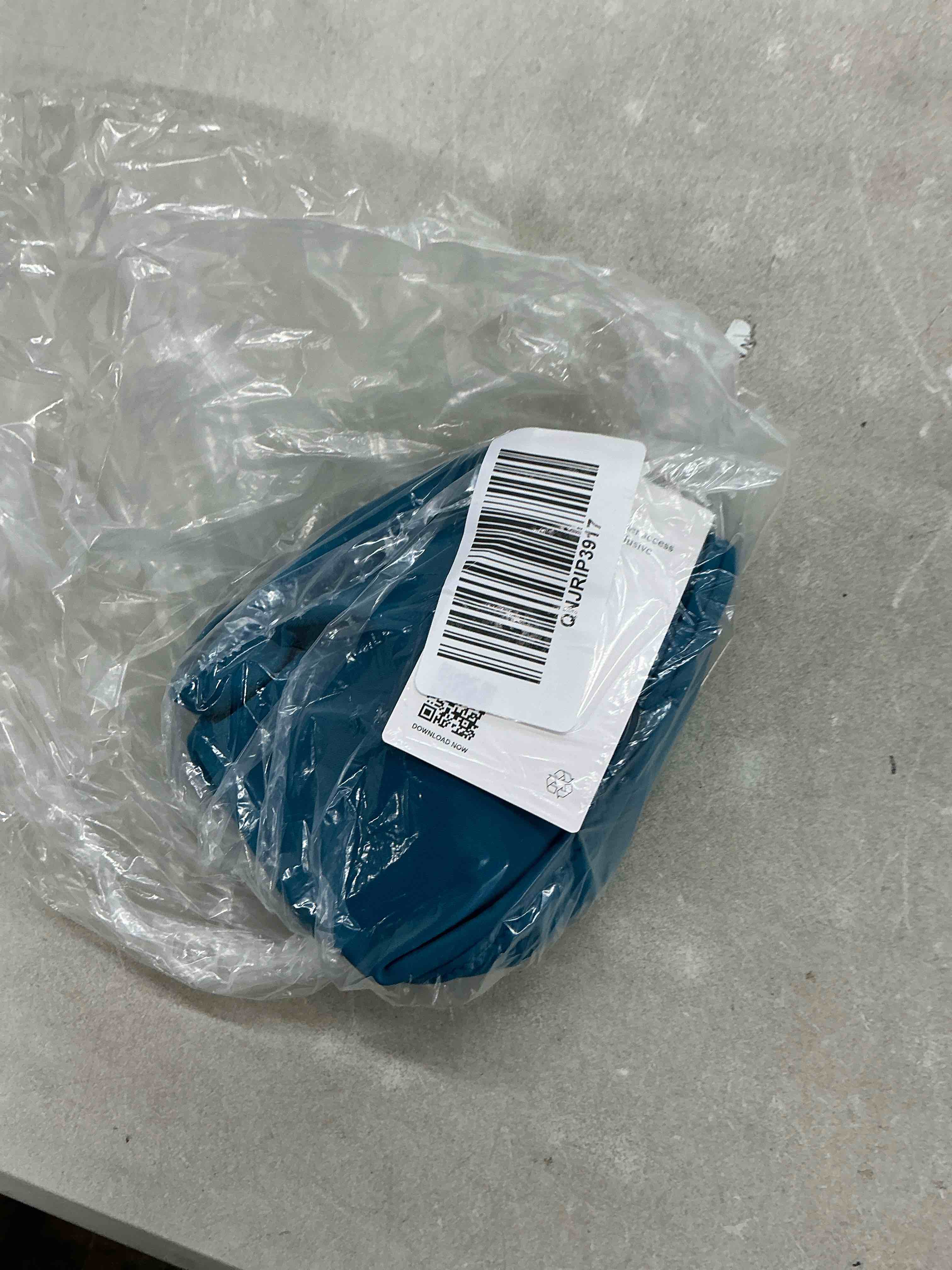 Condition photo showing New/Like New for quince italian high-rise bikini bottom, s, lagoon teal blue