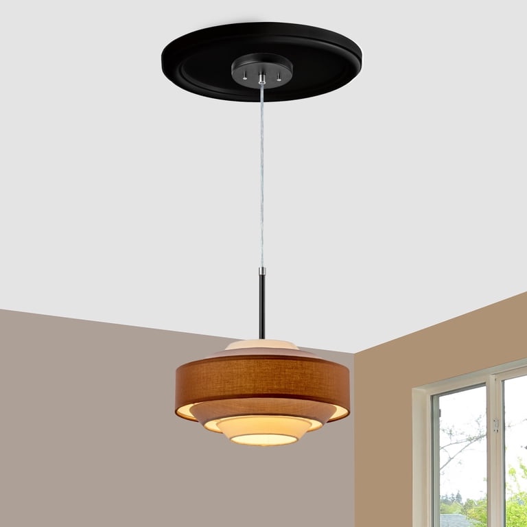 EIFHYT Ceiling Medallion Nylon 13" 2 Pack Black
