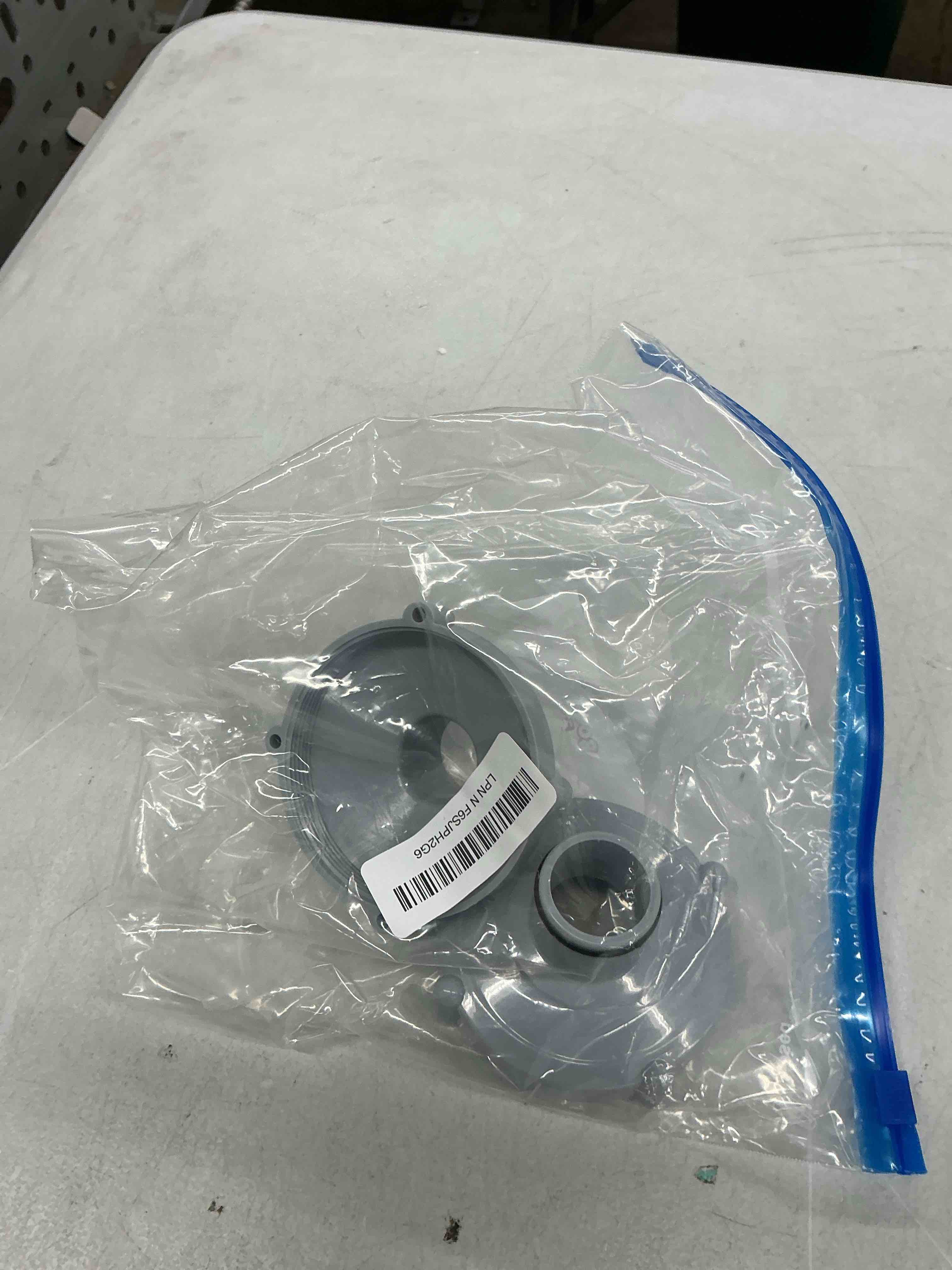 Condition photo showing Good Condition for 2 pcs pool hose adapter replacement, pool skimmer vacuum hose adapter, above ground pools hoses connector replacement for 32mm connection 80mm screw pools system maintenance (grey) grey-2 pcs