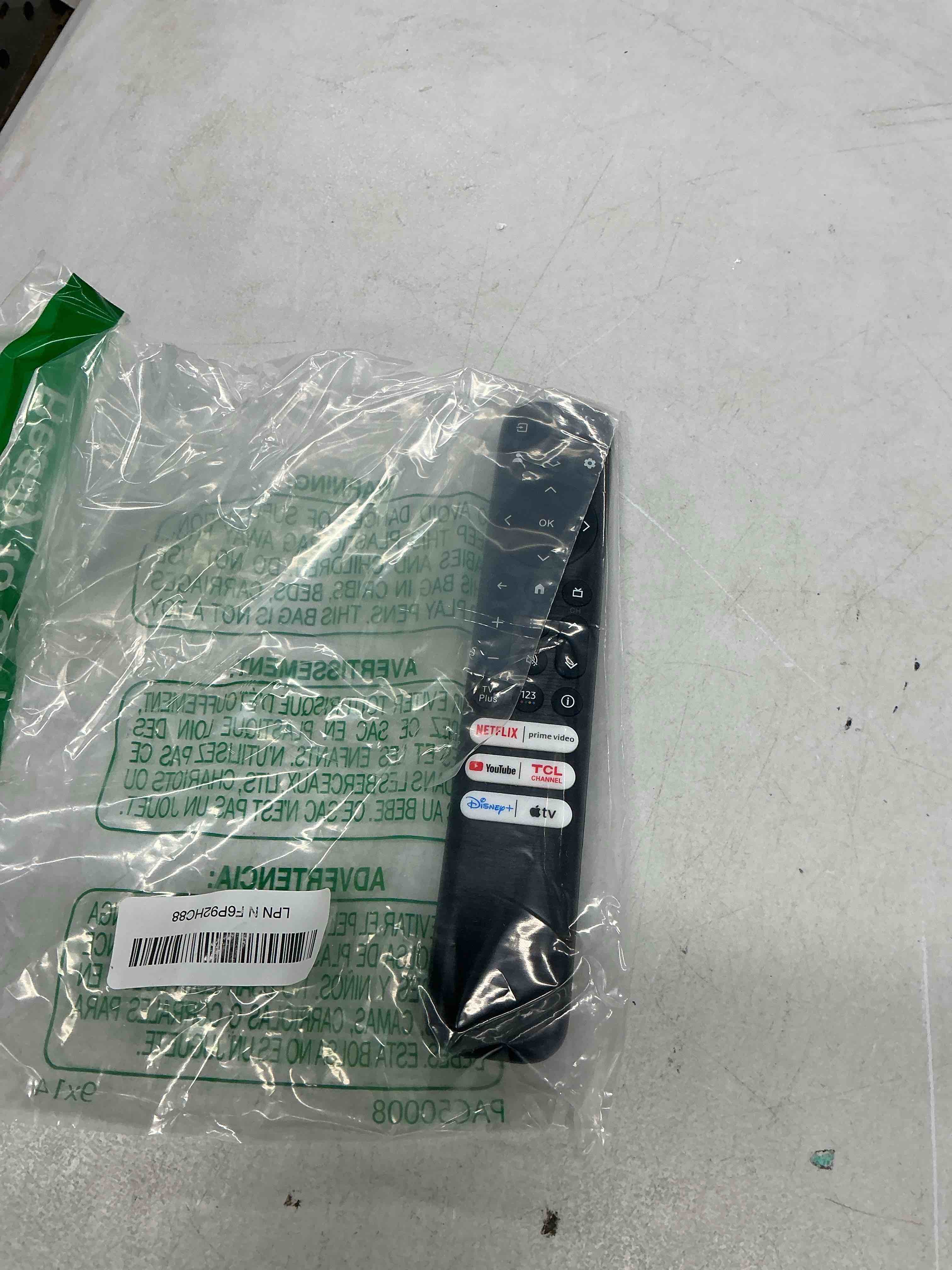 Condition photo showing Good Condition for replacement only for tcl google tv remote control,rc813 compatible with tcl qm8/qm7/s5/s4/s3/q7/q6/q5 4k uhd hdr led qled qd-mini led full-hd smart tvs for tcl google smart tvs
