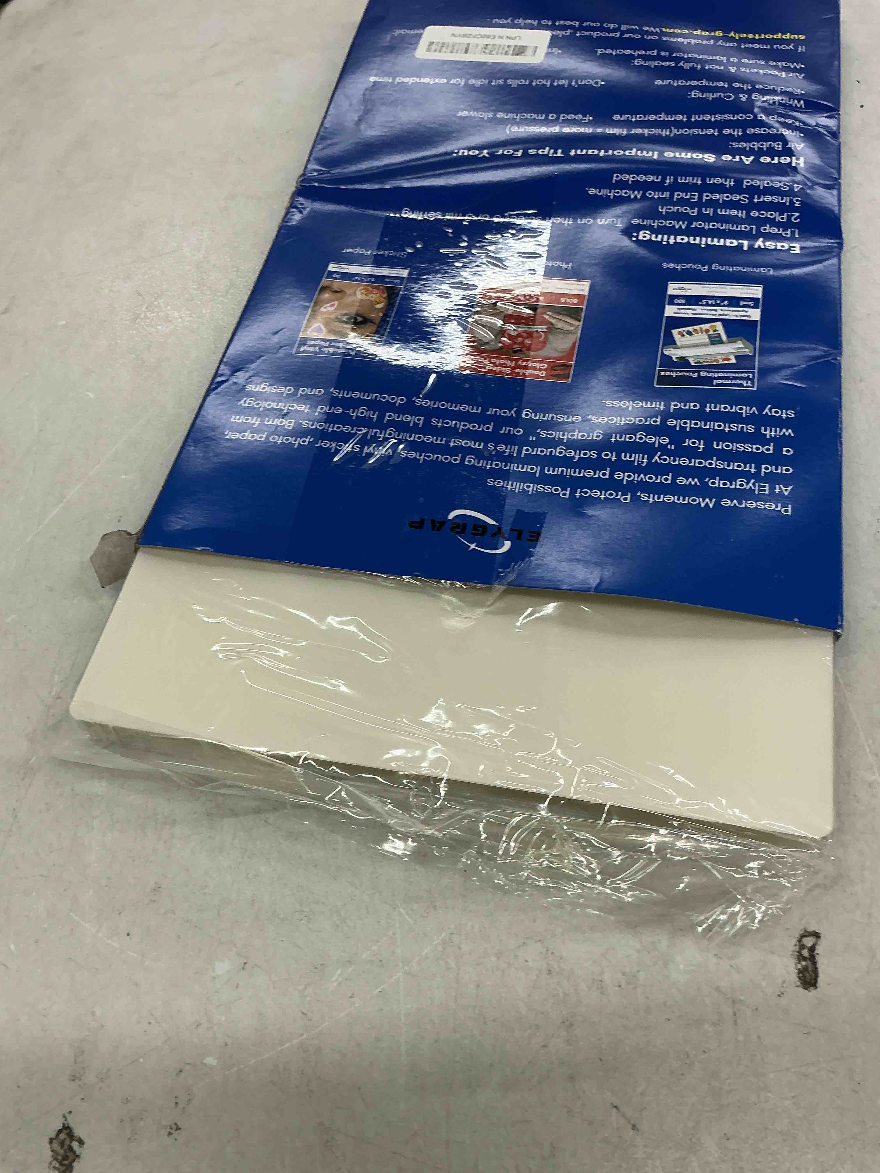 Condition photo showing Good Condition for 100 pack legal size laminating sheets 8.5"x14" (9x14.5) - 3mil thick clear thermal pouches for documents, compatible with all laminators - acid-free & bubble-free protection