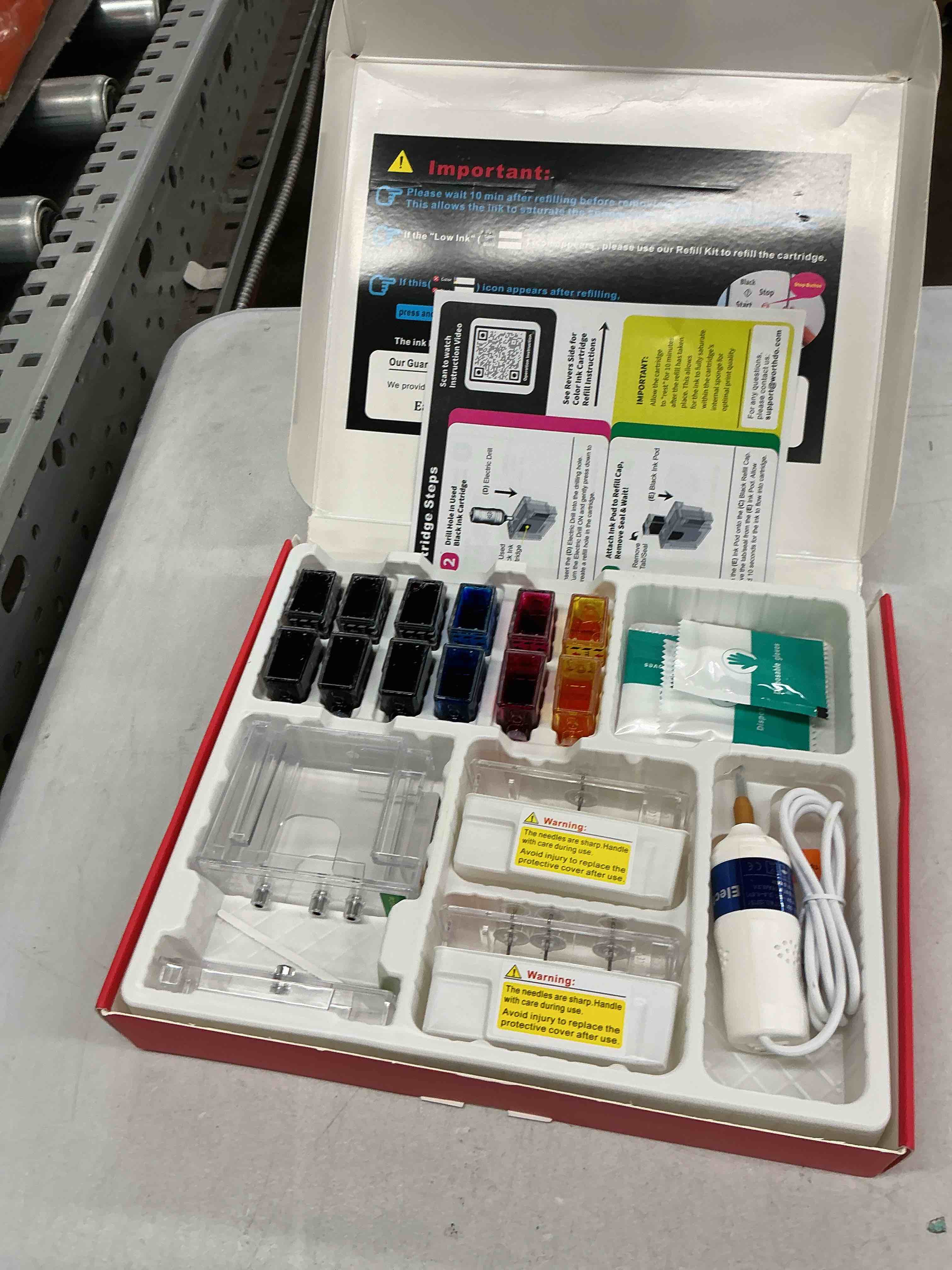 Condition photo showing Good Condition for pg-295xl cl-286xl ink refill kit compatible for canon pg-295 cl-286 pg-295xl cl-286xl 295xl 286xl ink cartridges compatible with pixma ts4320 ts6520 tr7120 printers (12 pack, 6bk/2c/2m/2y) 6 black 2 cyan 2 magenta 2 yellow