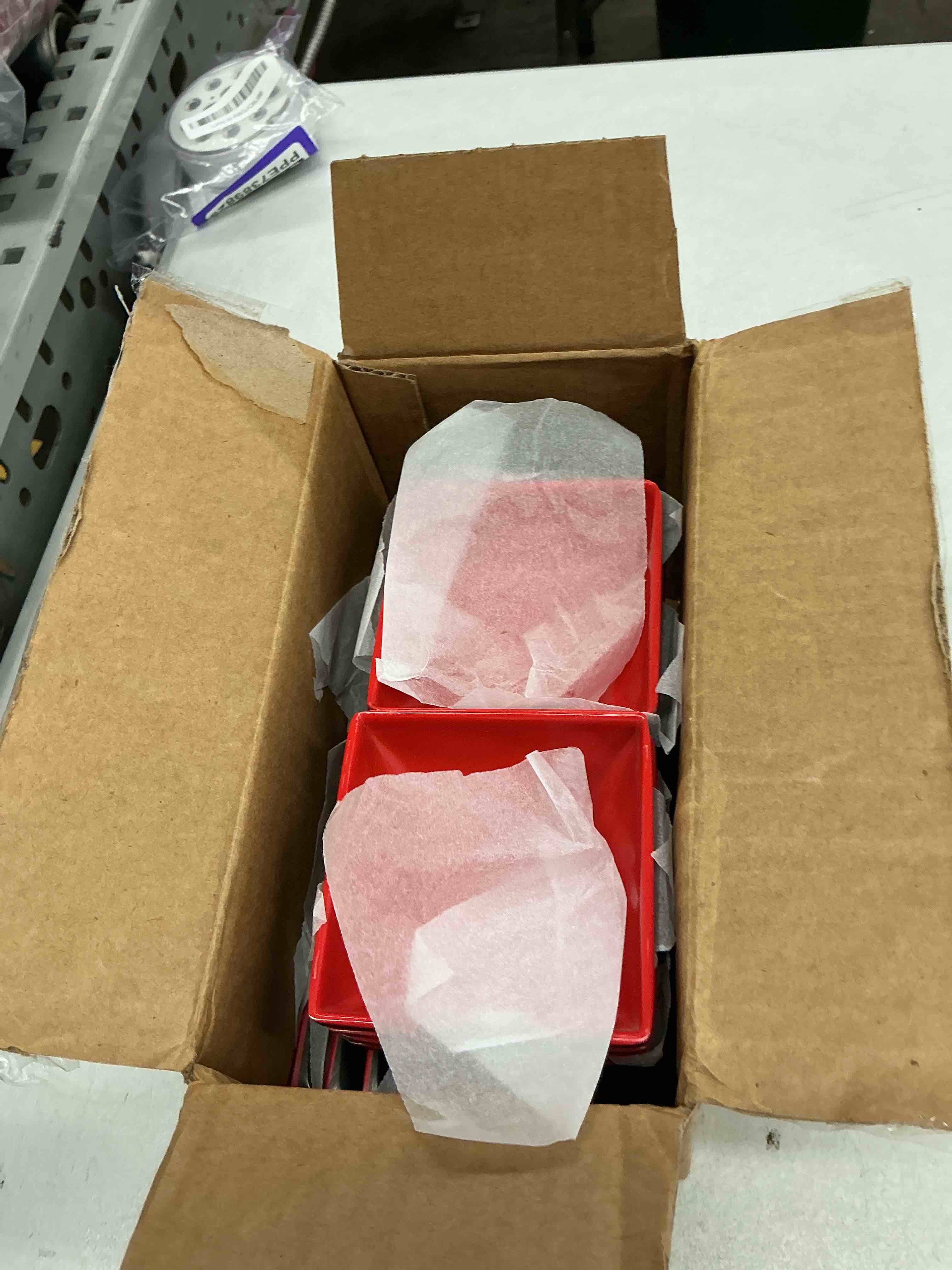 Condition photo showing New/Like New for 30 pcs melamine dipping bowls, square soy sauce dishes, sauce cups for bbq, sushi, parties