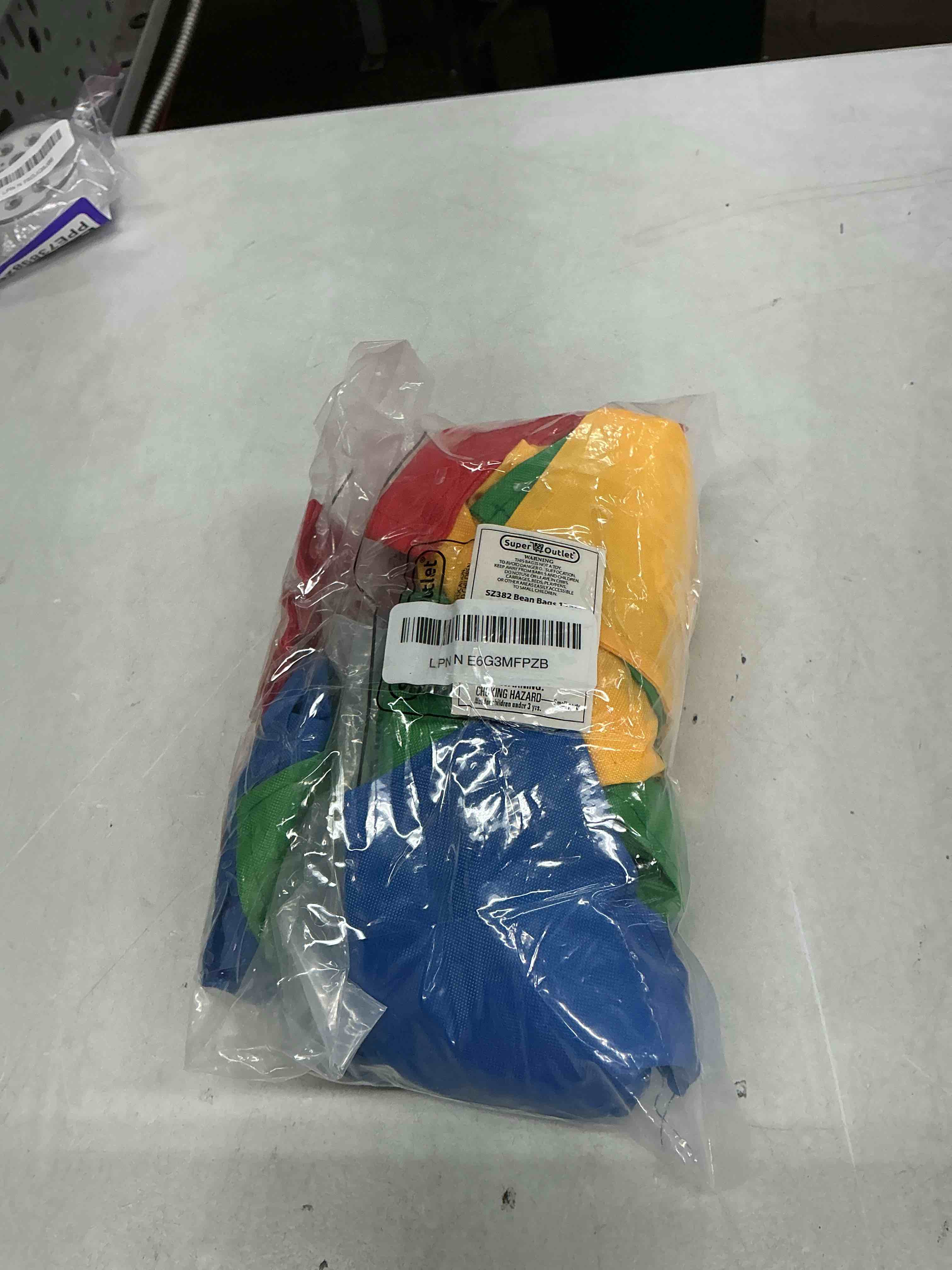 Condition photo showing Good Condition for super z outlet nylon cornhole bean bags toy set sack hand toss games weights for kids (5" x 5" assorted colors) 12