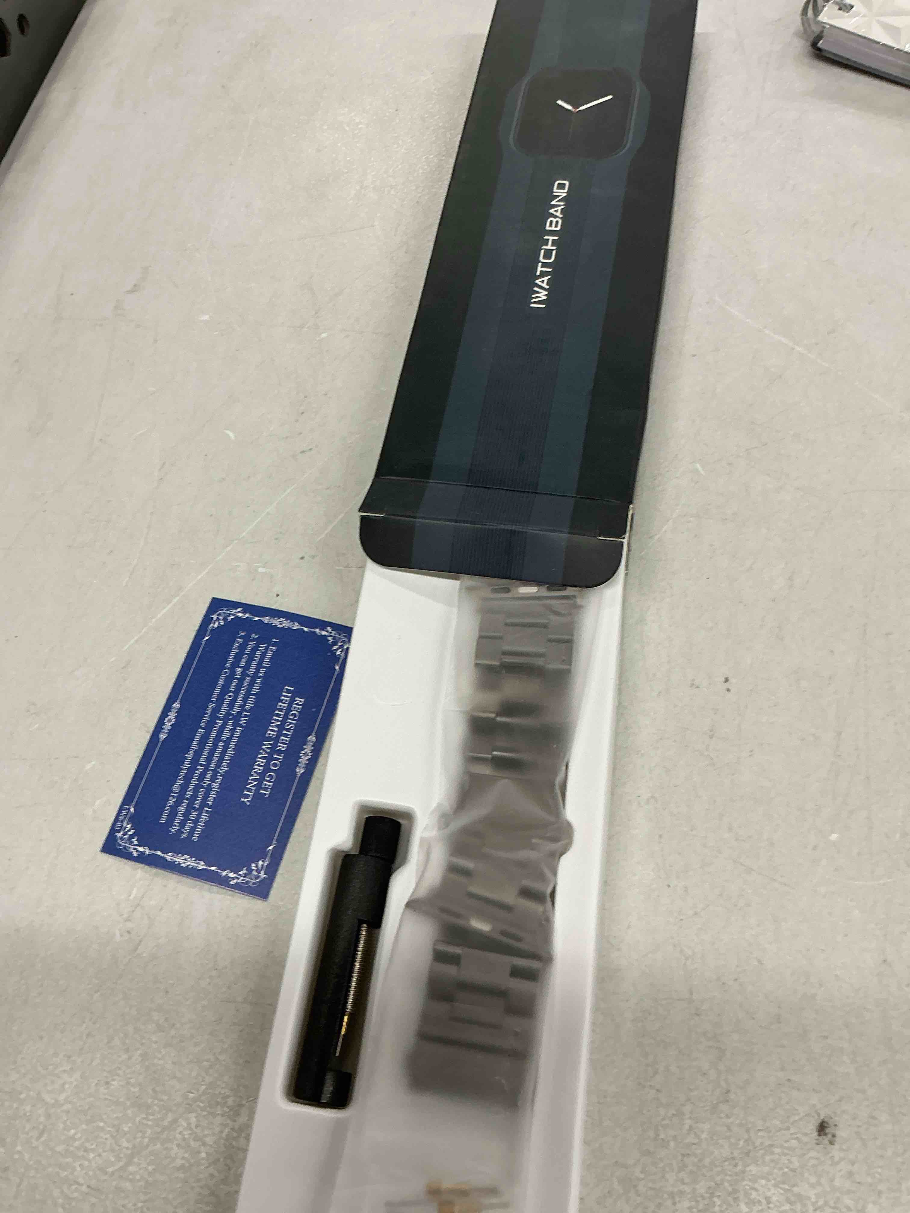 Condition photo showing Good Condition for epuly compatible with apple watch band 42mm 44mm 45mm 38mm 40mm 41mm business stainless steel metal wristband for iwatch se series 8 7 6 5 4 3 2 1 for men women (space grey, 42mm/44mm/45mm) space grey 45mm 44mm 42mm 49mm 46mm(series 11 10)