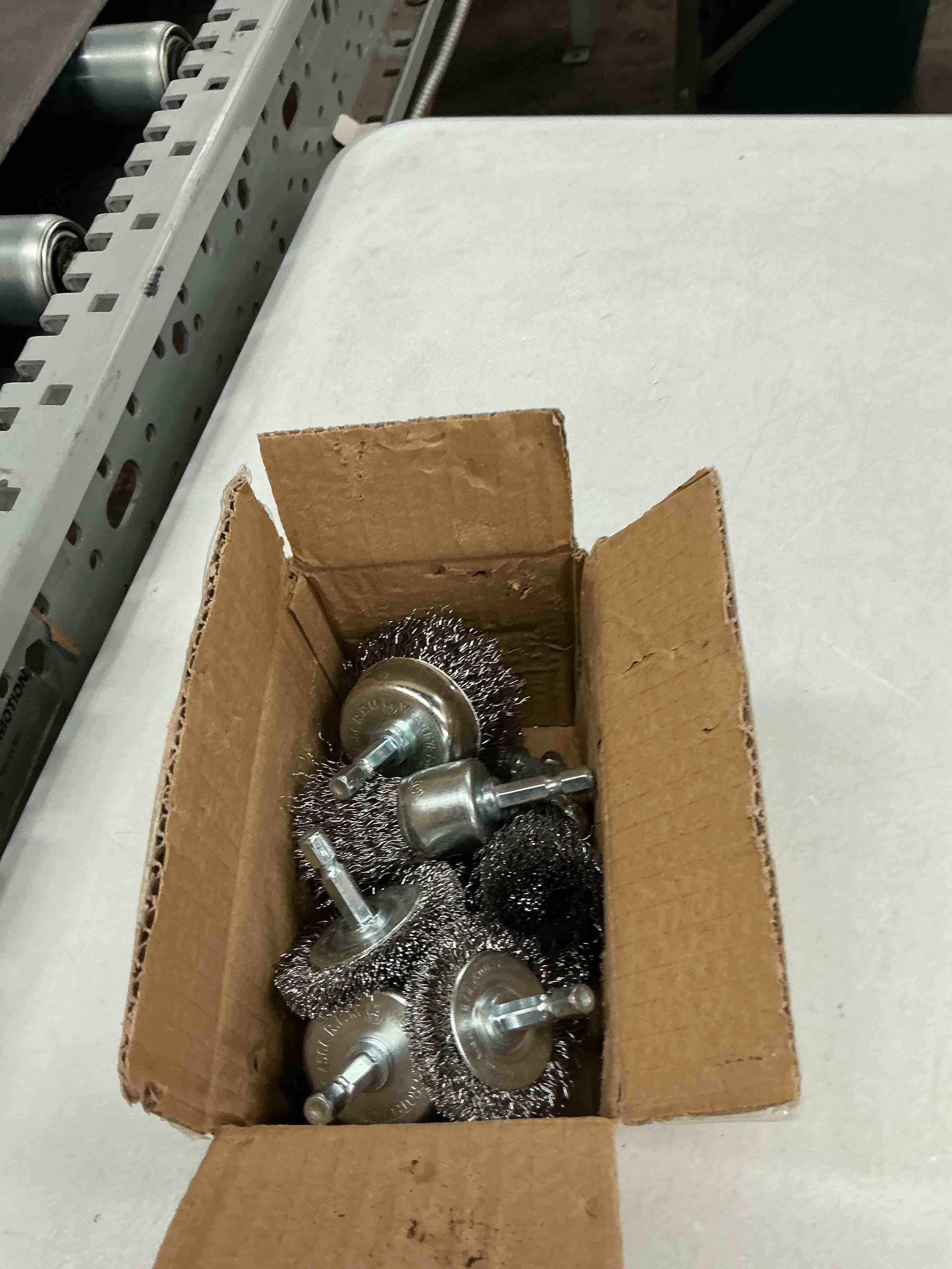 Condition photo showing Good Condition for 10 pcs wire brush for drill, coarse carbon steel crimping wire wheel brush, 1/4 inch hex shank, cup brush drill bit for cleaning rust, stripping and abrasive