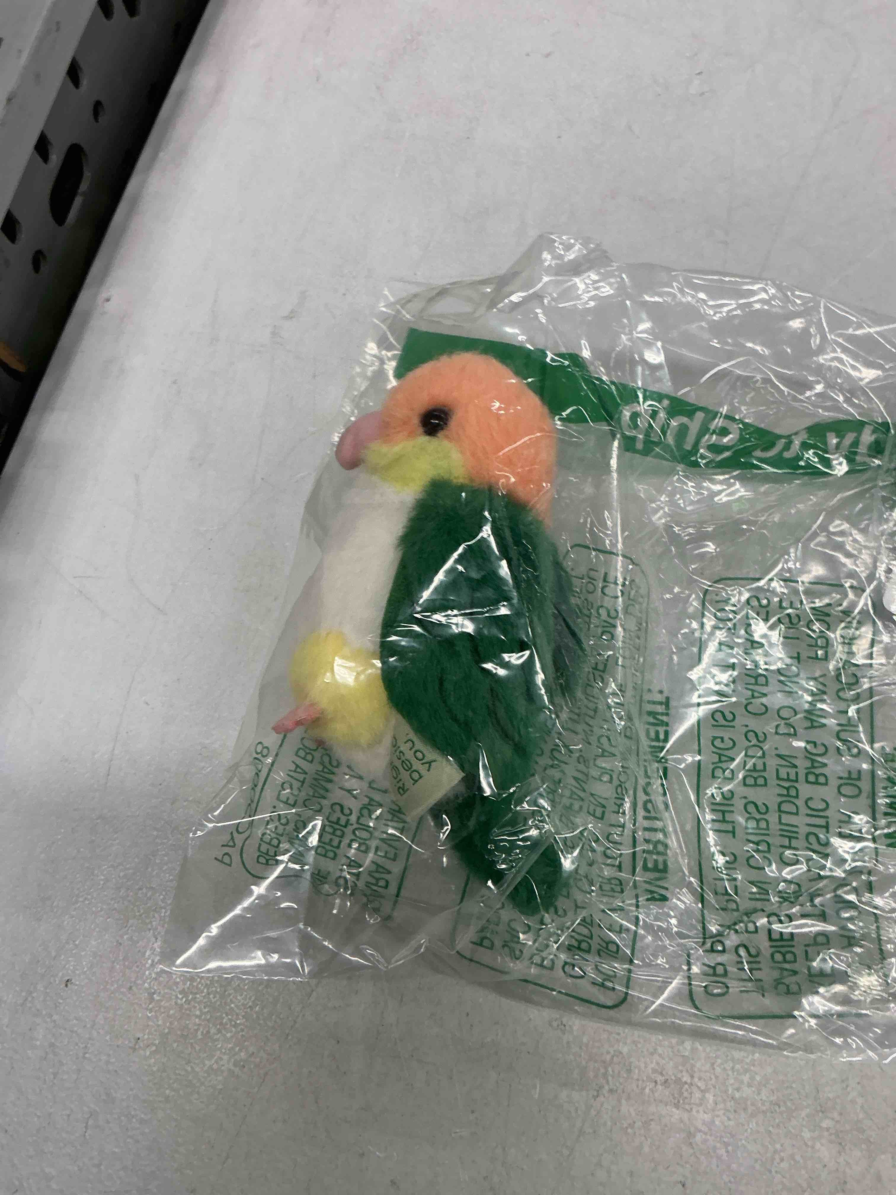 Condition photo showing Good Condition for ditucu palm-sized lutino pacific parrotlet keychain plush cute soft 4.3 inch bird stuffed animal realistic yellow-headed parrot toys gifts pendant for backpack decoration for kids adults