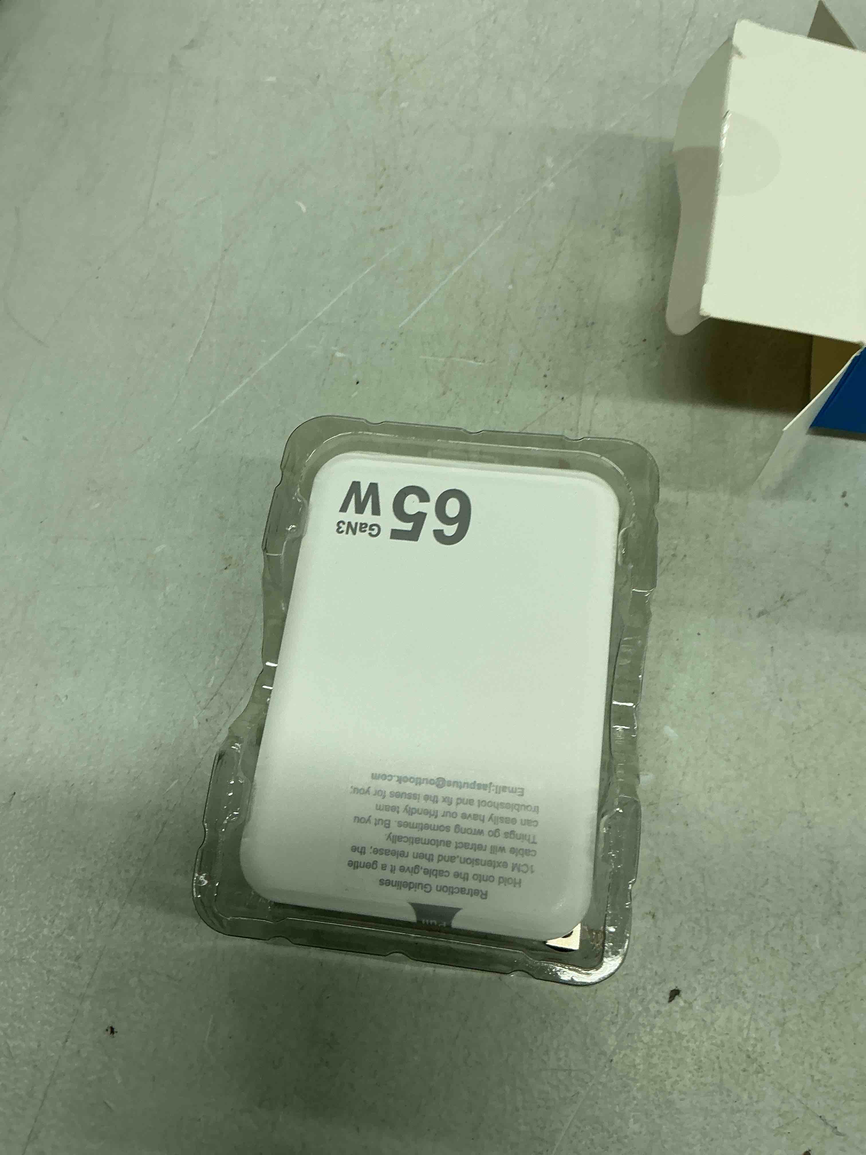 Condition photo showing New/Like New for 65w retractable wall charger,5 in 1 retractable phone charger wall plug with 3 usb ports, 3.9ft pd usb c chargers block fast charging for iphone 17 16 15,macbook pro/air,galaxy 24 23,pixel,travel white cord for type c+type c