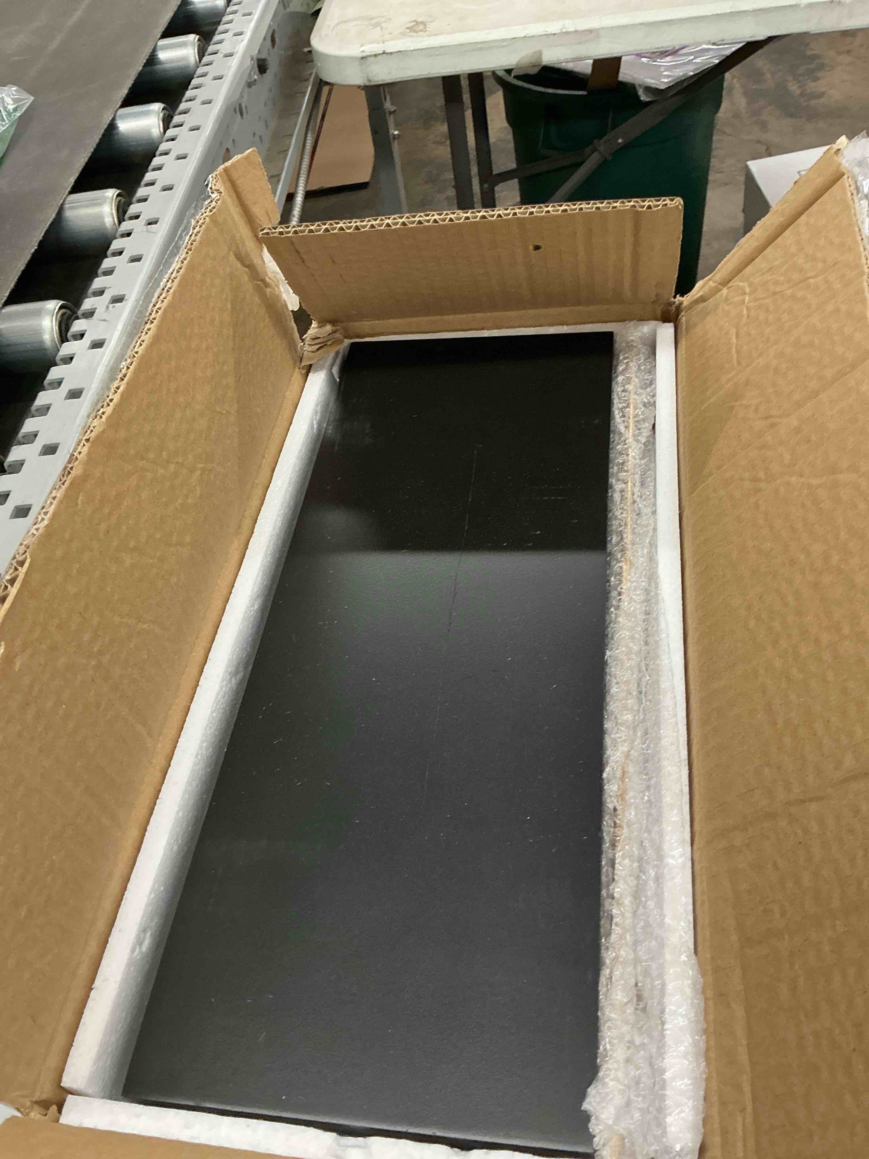 Condition photo showing Good Condition for wopitues floating shelves with gold metal guardrail, shelves for wall decor set of 3, wall shelves for bedroom, bathroom, kitchen, living room, plants, picture frames, art- black and gold black and gold 15.7 inch