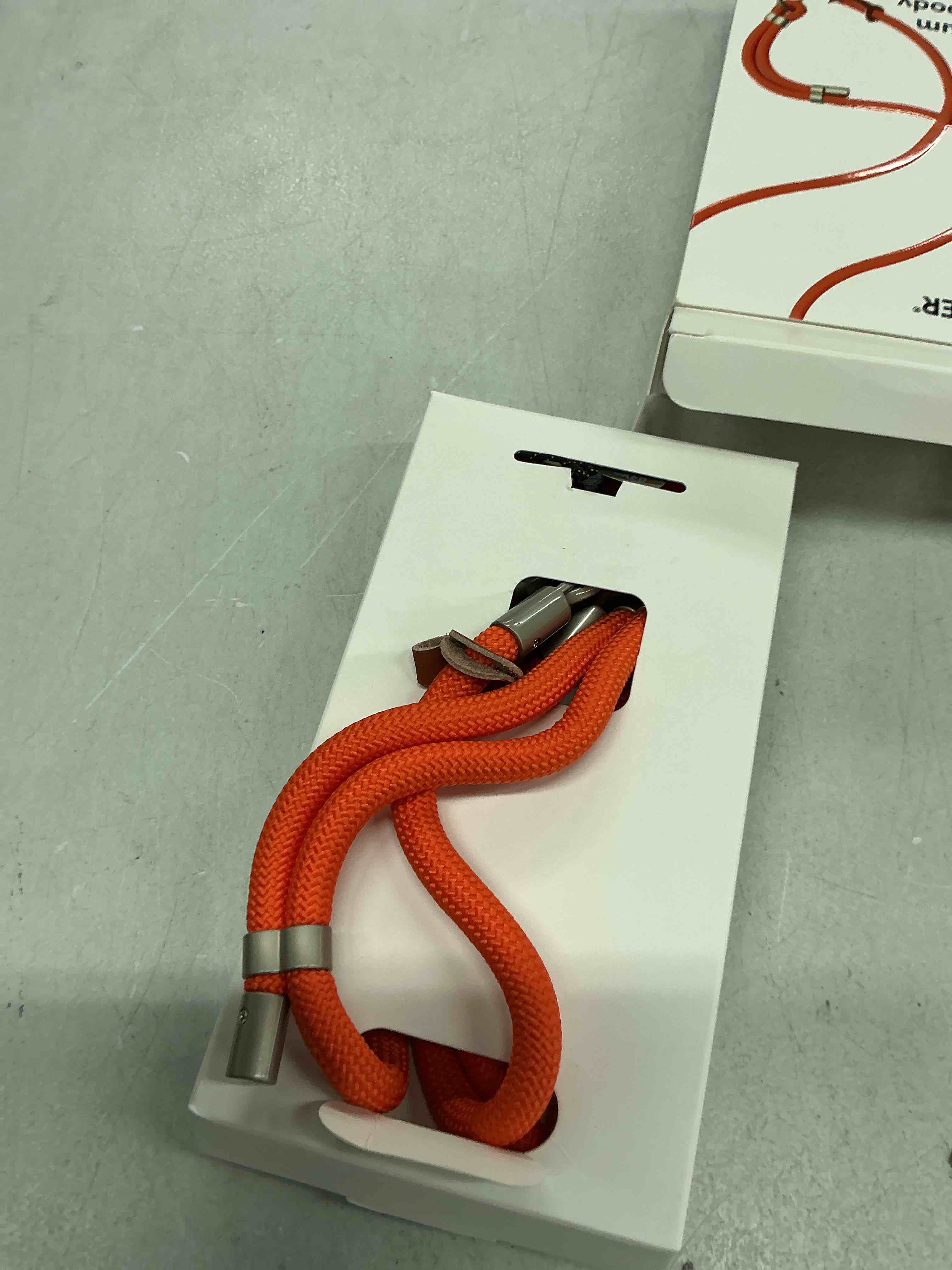 Condition photo showing Good Condition for looxer® premium crossbody phone strap | adjustable universal phone lanyard with tpu anchor tag & precision metal hardware | hands-free carry, designed in england (sunset orange)