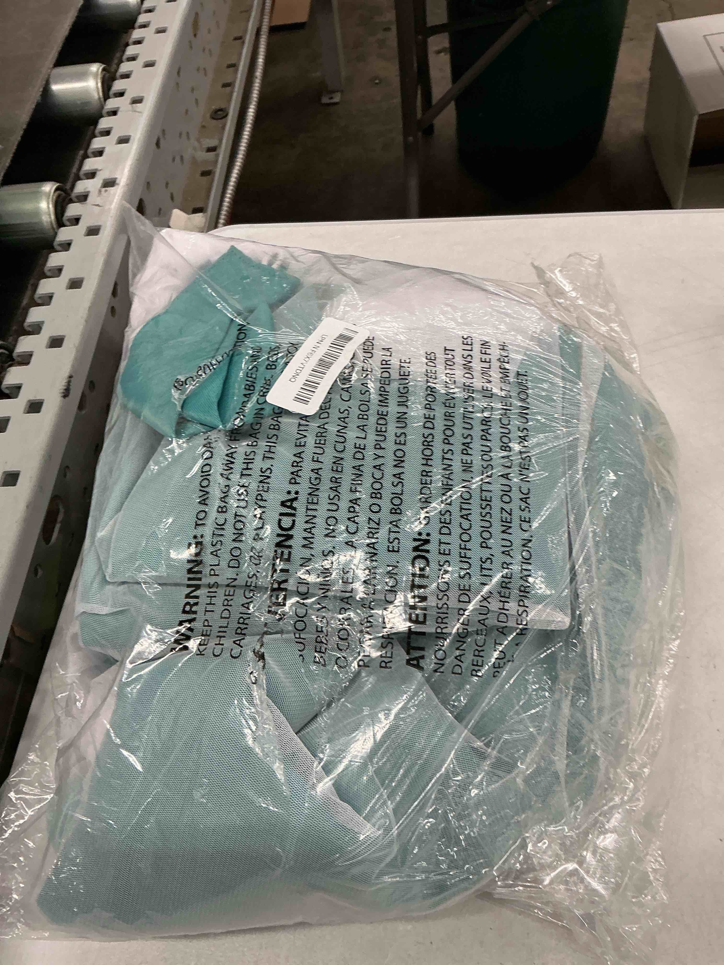 Condition photo showing Good Condition for town & country luxe talia double layer indoor curtains, sheer and room darkening blackout, grommet top, energy efficient, 2-pack set, 52"x63", turquoise