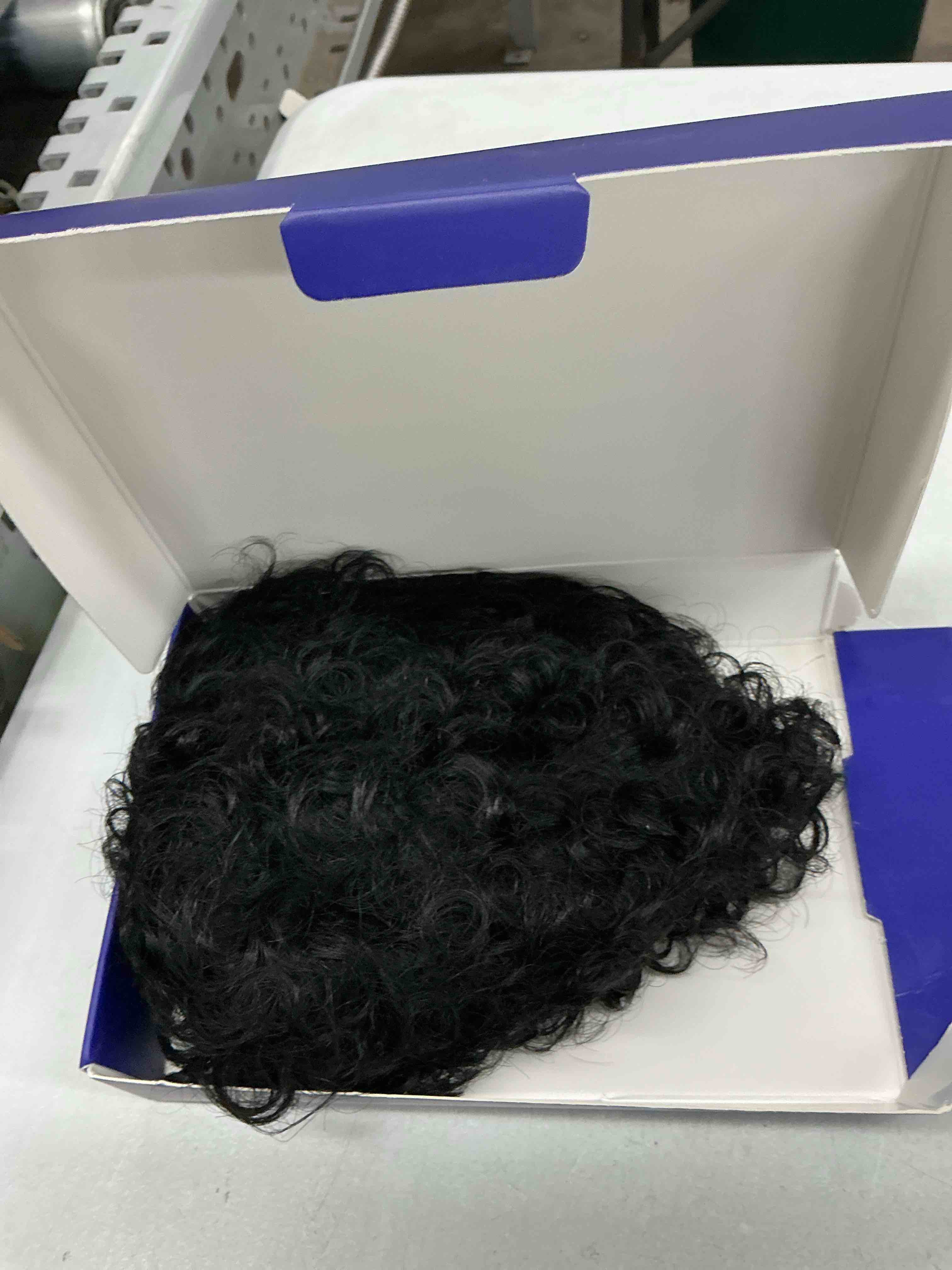Condition photo showing Good Condition for glueless wear and go wig for black women glueless brazilian kinky short curly wigs for daily use (1b)