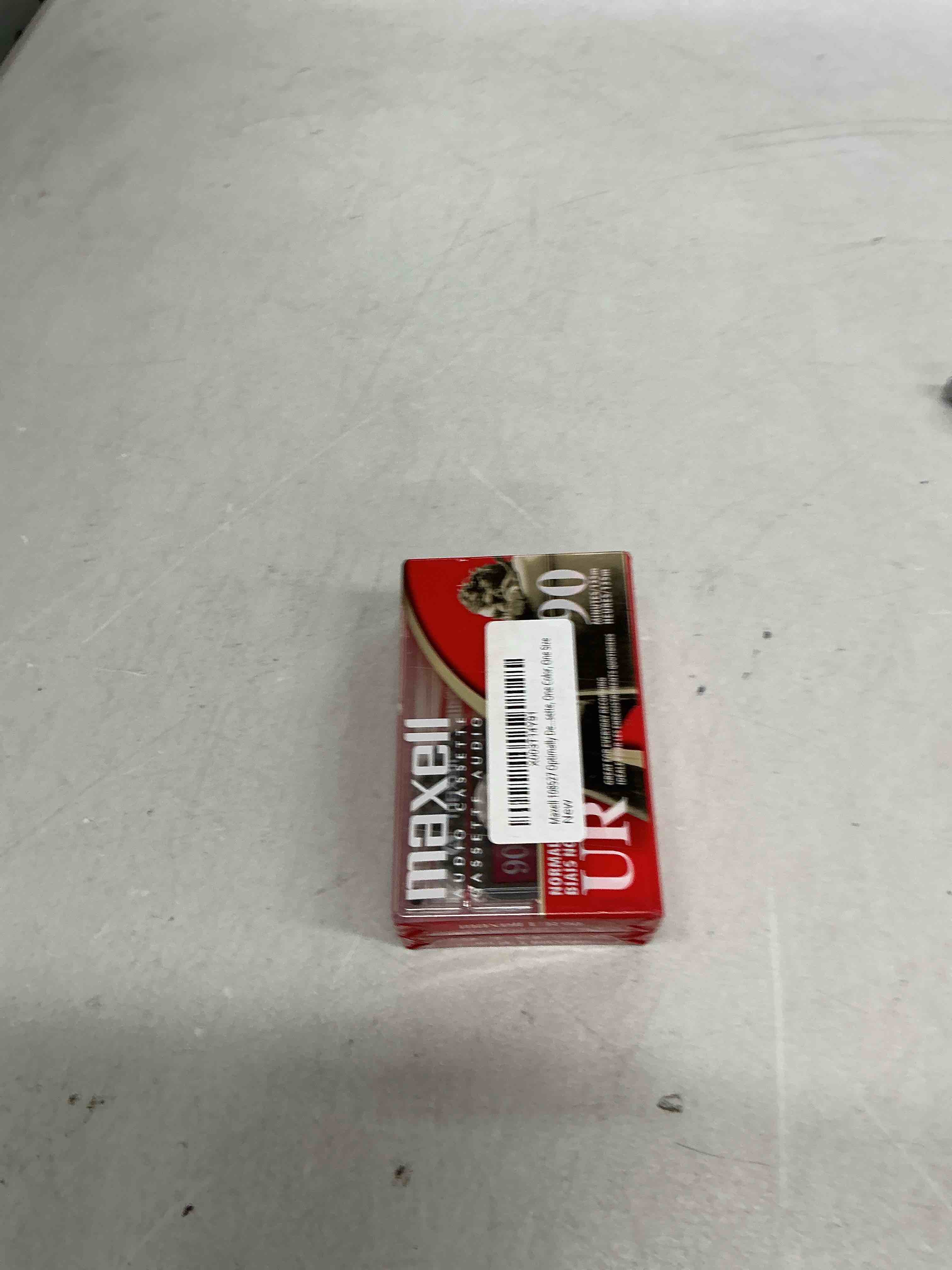 Condition photo showing New/Like New for maxell 108527 optimally designed flat packs with low noise surface 90 min recording time per cassette, one color, one size one size cassette