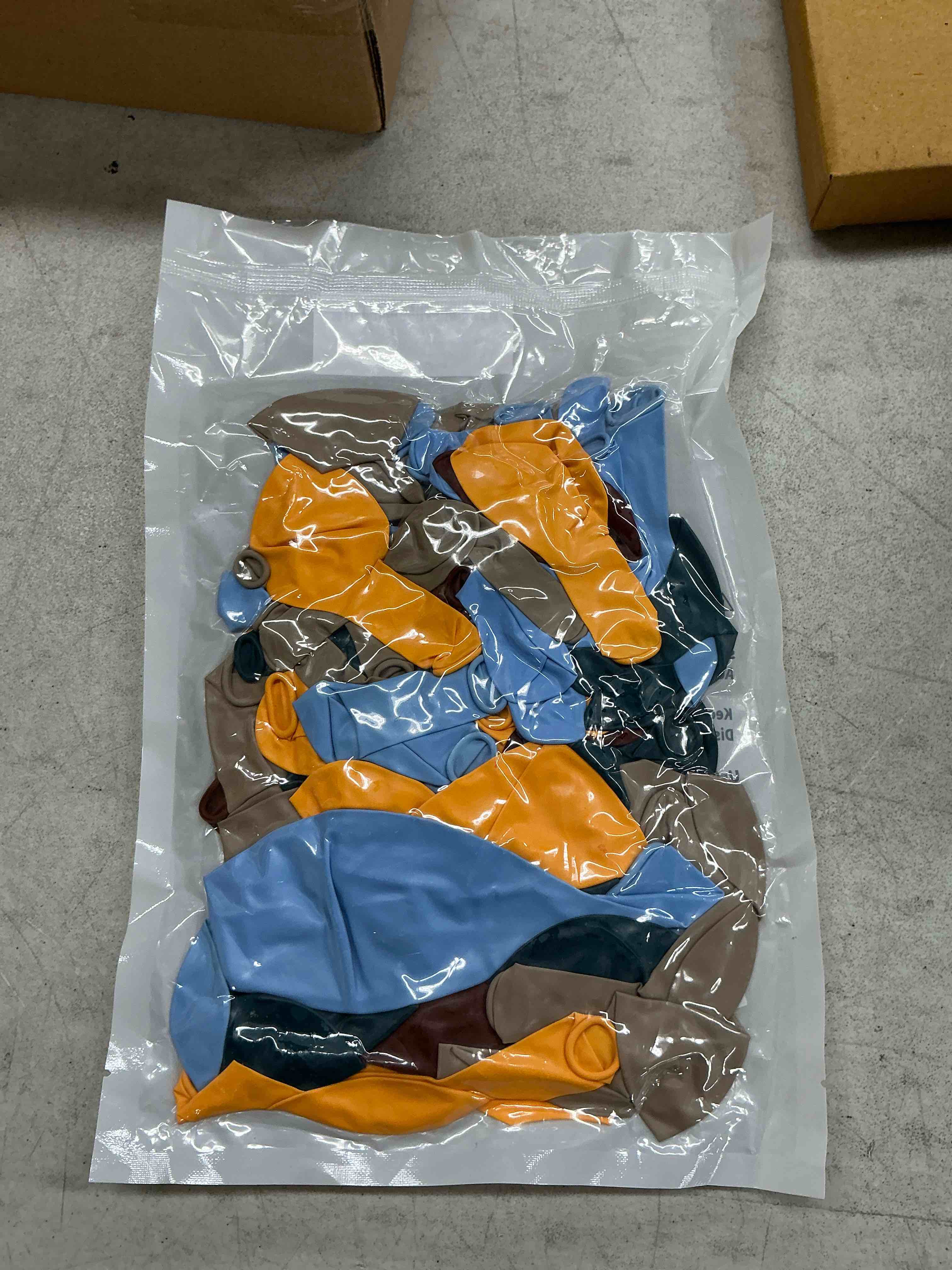 Condition photo showing New/Like New for here comes the son balloon arch kit, retro blue yellow boho balloon garland with mustard yellow pastel blue sand white coffee balloon for fall colorful baby shower first birthday party decoration lemon yellow dusty baby blue