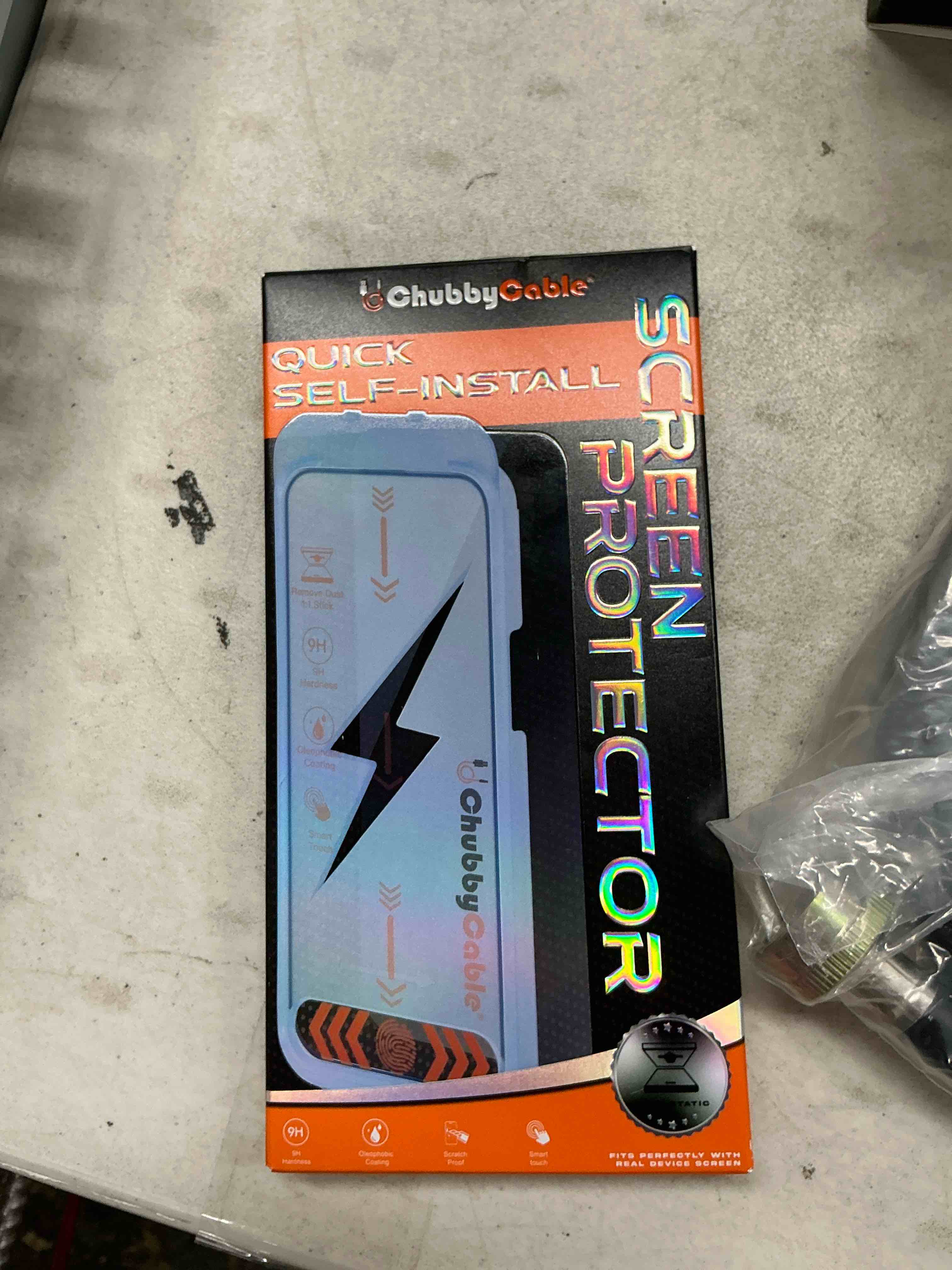Condition photo showing Good Condition for chubbycable 2pcs chubbyshield ultra for iphone 16 pro max hd tempered glass screen protector, ultra-easy install box, auto dust-elimination & bubble free