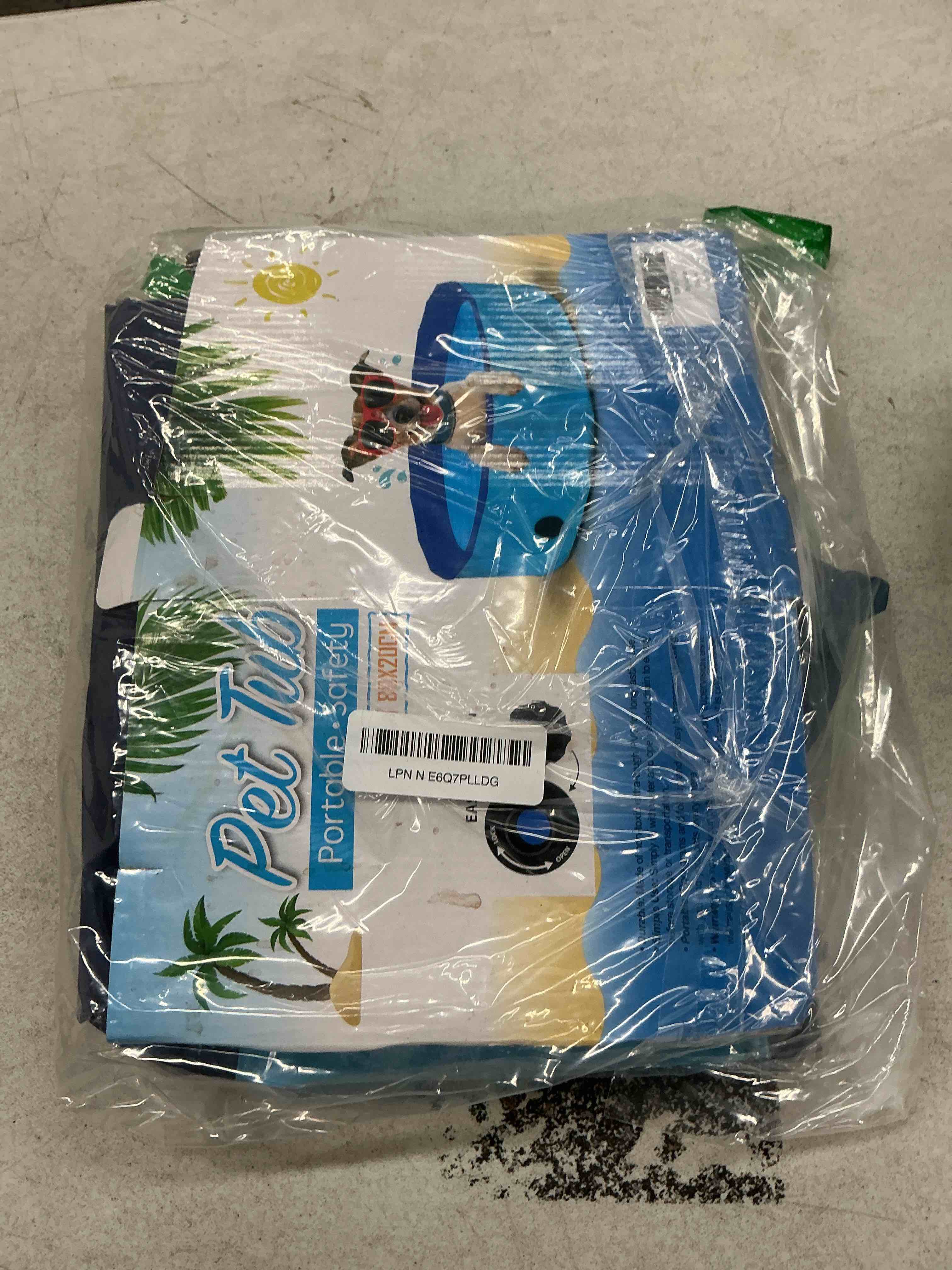 Condition photo showing Good Condition for dog pool foldable pet pool dog swimming pool pet swimming pool pvc non-slip for all kinds of pets (32x8in) 32x8in blue