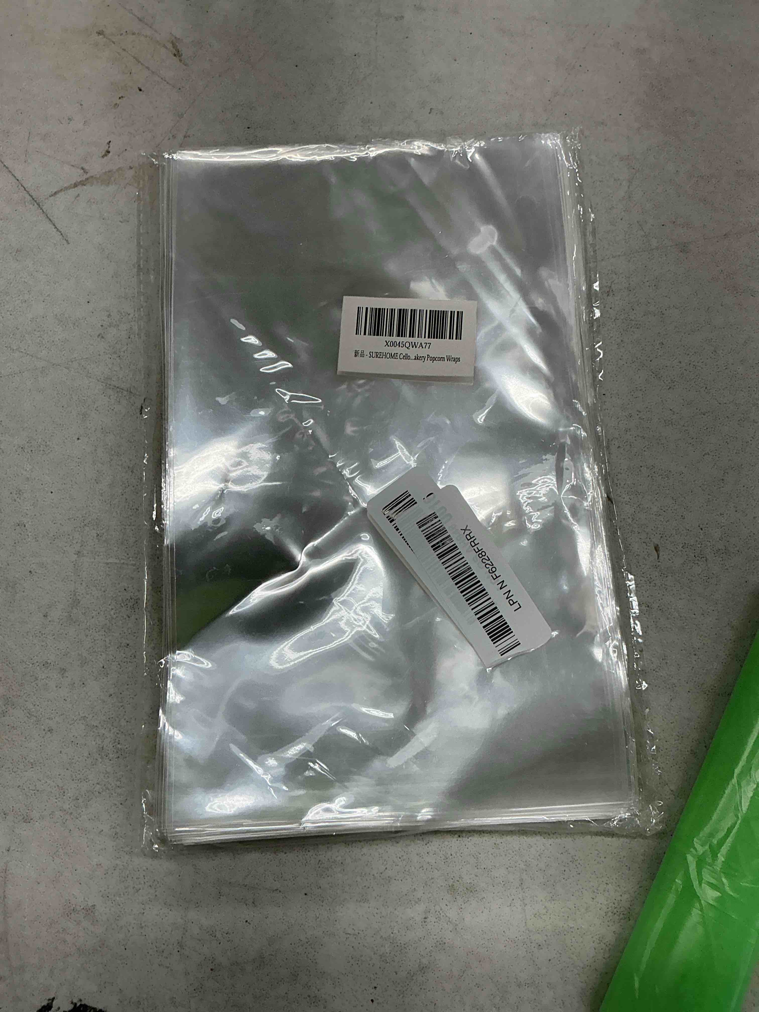 Condition photo showing Good Condition for surehome cellophane bags, 100 pack clear gift bag cellophane treat bags with ties 6x10 inch plastic small cello candy bag for cookies birthday party favors graduation gift goodie bakery popcorn wraps