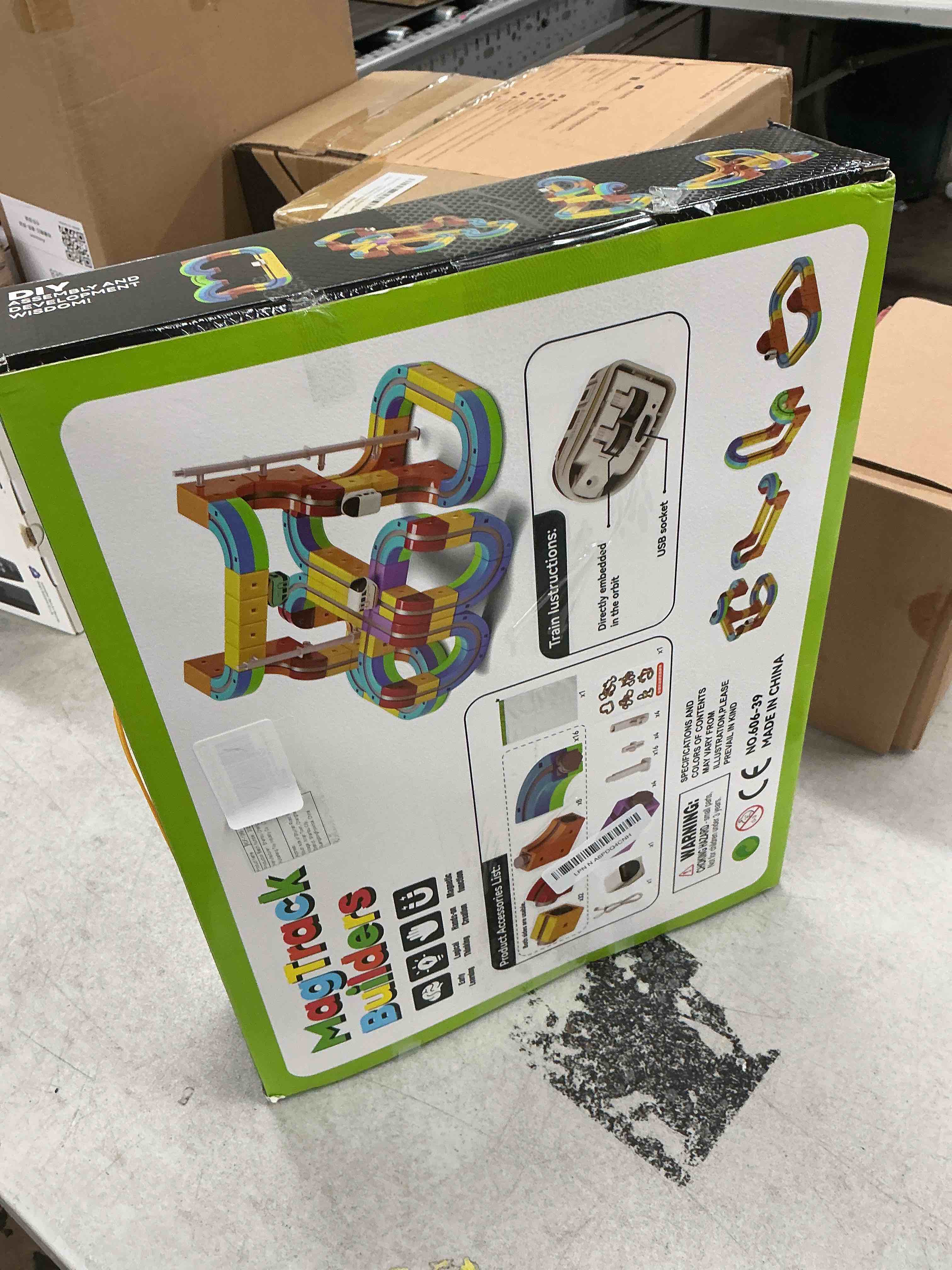 Condition photo showing Good Condition for electric train set for kids toddlers 3-5,magnetic track&rechargeable car,gravity-defying 3d embedded layouts diy flexible race track assembly,stem educationa learning gift 96 pcs advanced set
