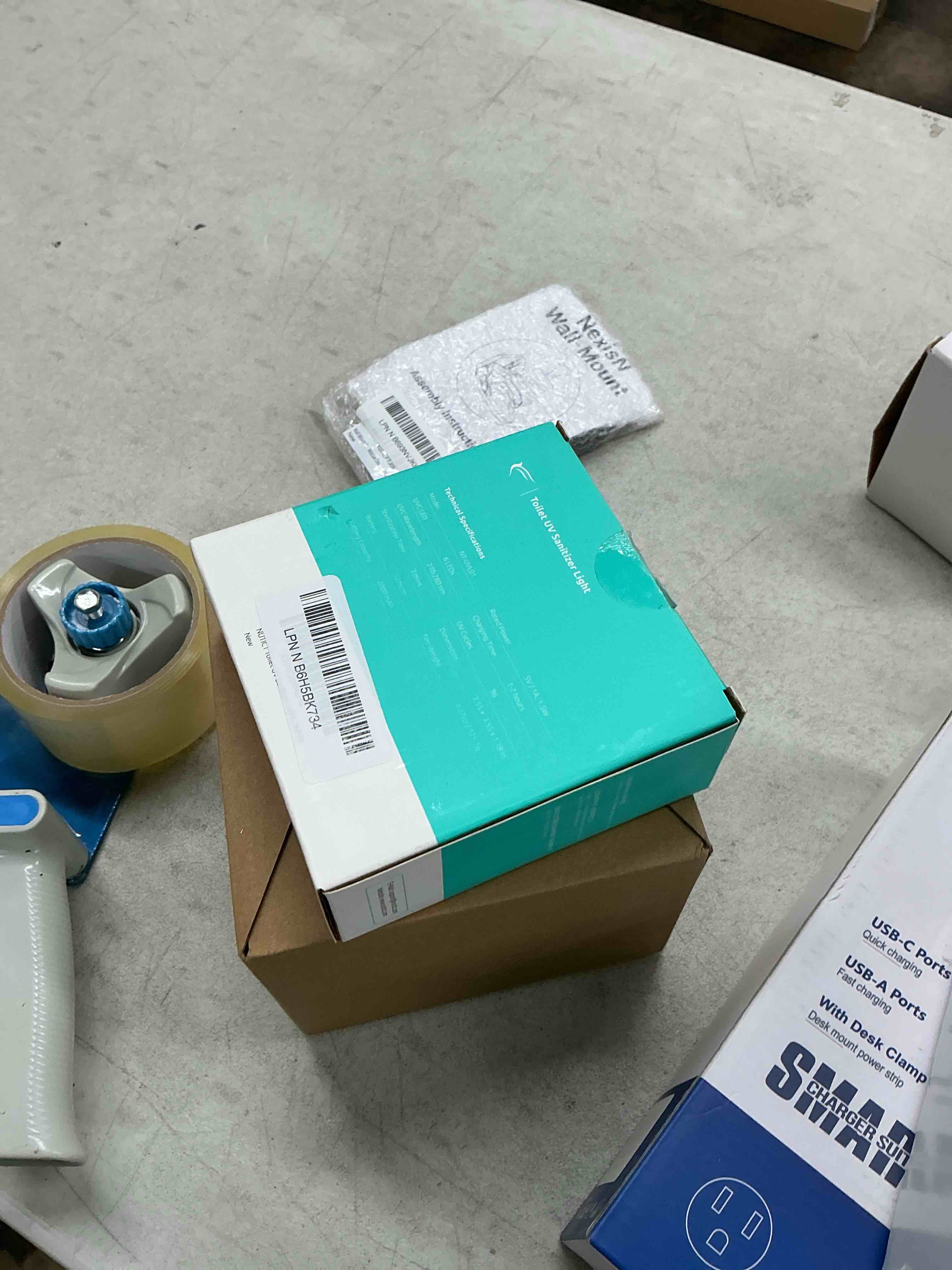 Condition photo showing Good Condition for nutict toilet uvc light sanitizer for shared bathroom, 6 uv-c leds, auto sanitization in 3 minutes, 2000mah rechargeable battery, easy to use toilet lid uv light for home hotel guest room, white
