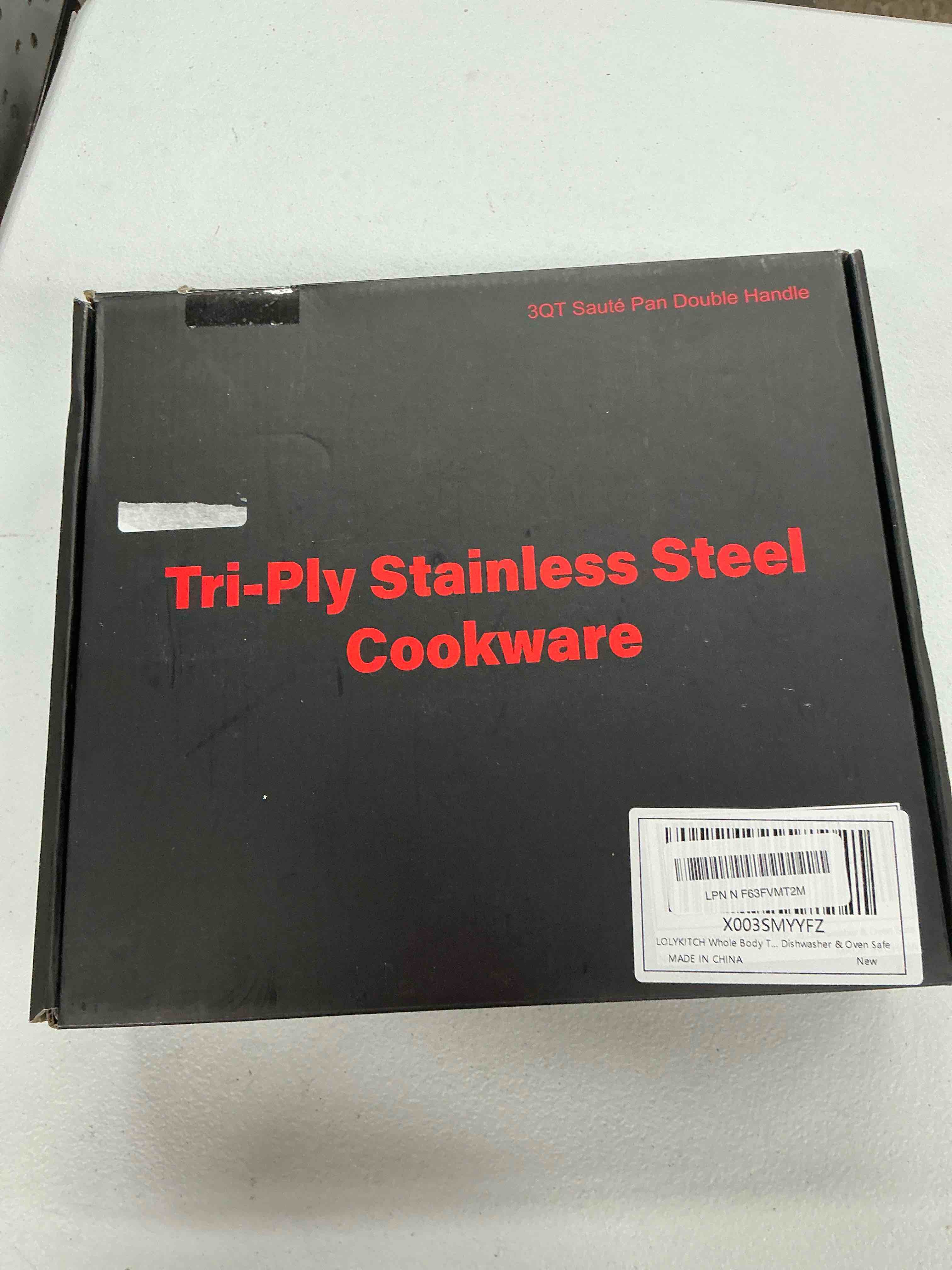 Condition photo showing Good Condition for lolykitch 2.8qt tri-ply stainless steel 10 inch non-stick sauté pan with lid,induction deep cooking pan, dishwasher and oven safe silver 2.8 qt