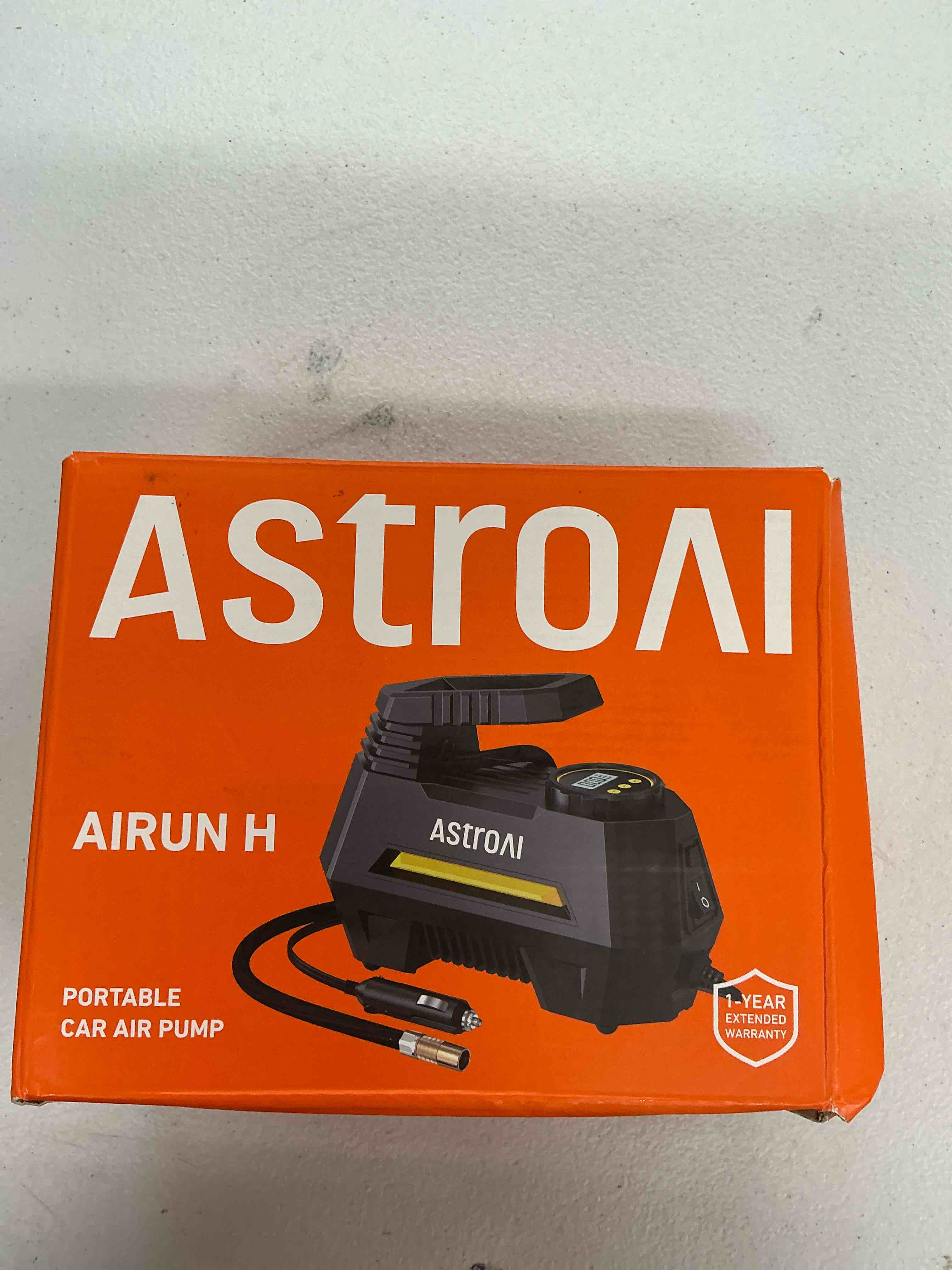 Condition photo showing Good Condition for astroai airun h tire inflator portable air compressor,9.8ft cord-12vdc-powered auto shut-off,fast inflation electric air pump for car tires-car accessories with digital pressure gauge,led light,yellow large yellow