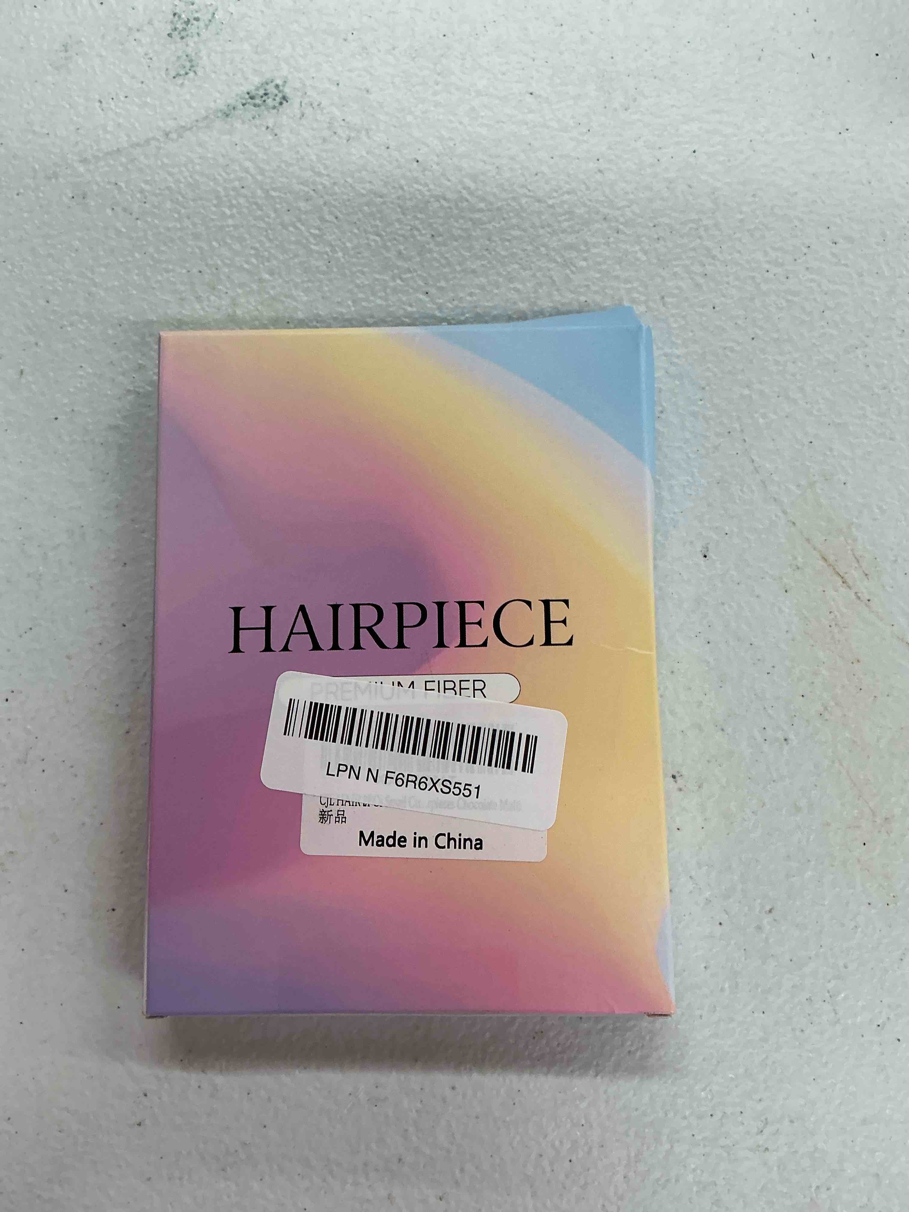 Condition photo showing Good Condition for cjl hair 2pcs small cute messy bun hair piece for thin hair women mini synthetic curly bun scrunchies updo hairpieces chocolate multi 2pcs-chocolate multi