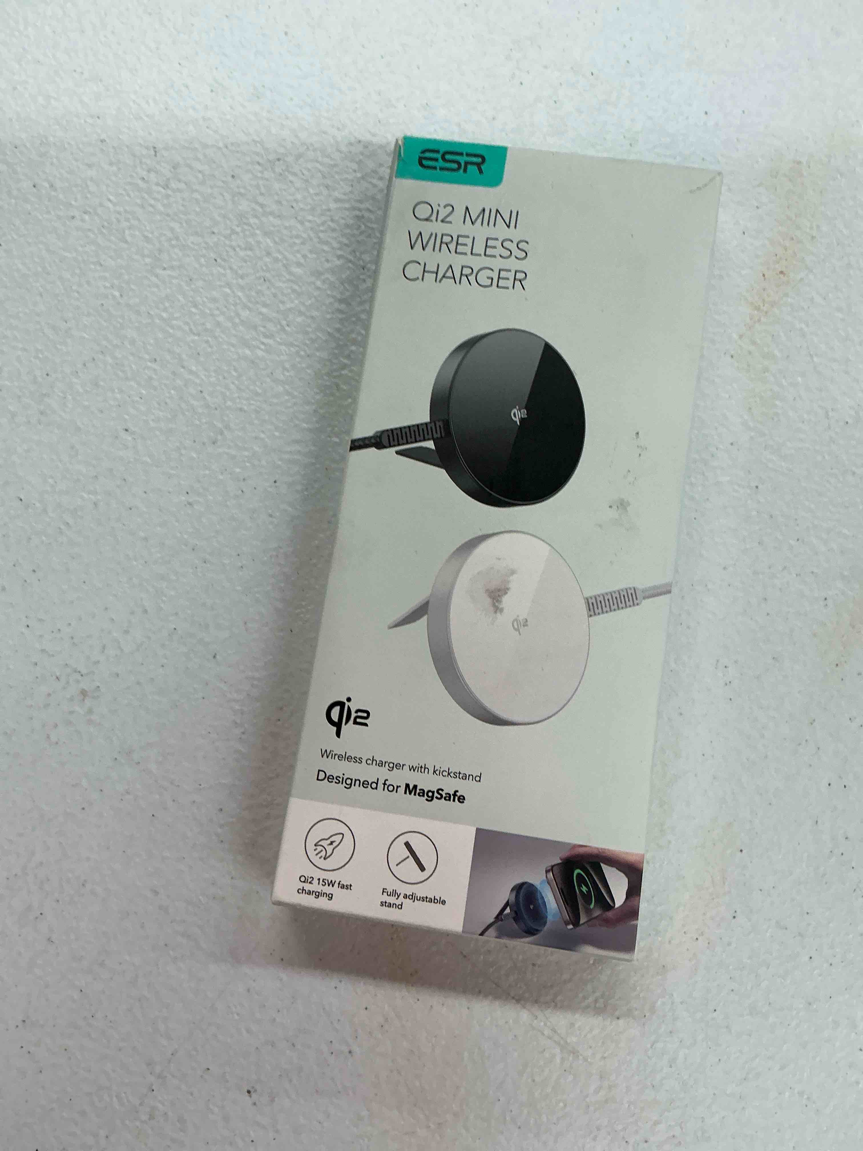Condition photo showing Good Condition for esr halolock for magsafe charger with kickstand, 15w iphone charging, wireless charger for iphone 17-12 series, airpods pro, galaxy s26/s25, strong magnetic charging with type-c cable, black