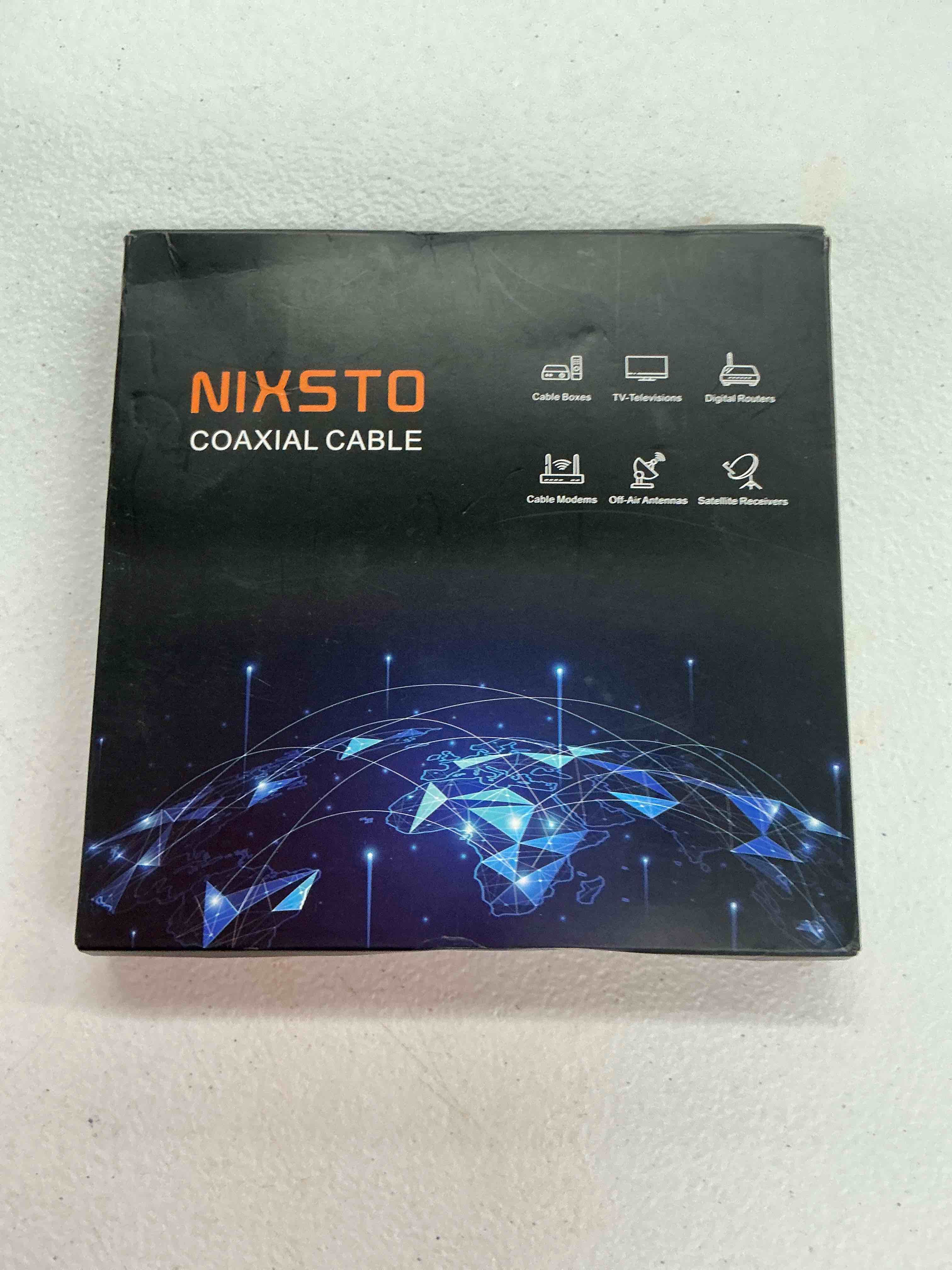 Condition photo showing Good Condition for nixsto rg6 coaxial cable, 3ft 6ft 10ft 15ft 25ft 50ft 100ft coax cable cord with gold f-type connector, high speed internet, digital tv aerial for hdtv, satellite, antenna, modem with extender- 6ft 6ft black