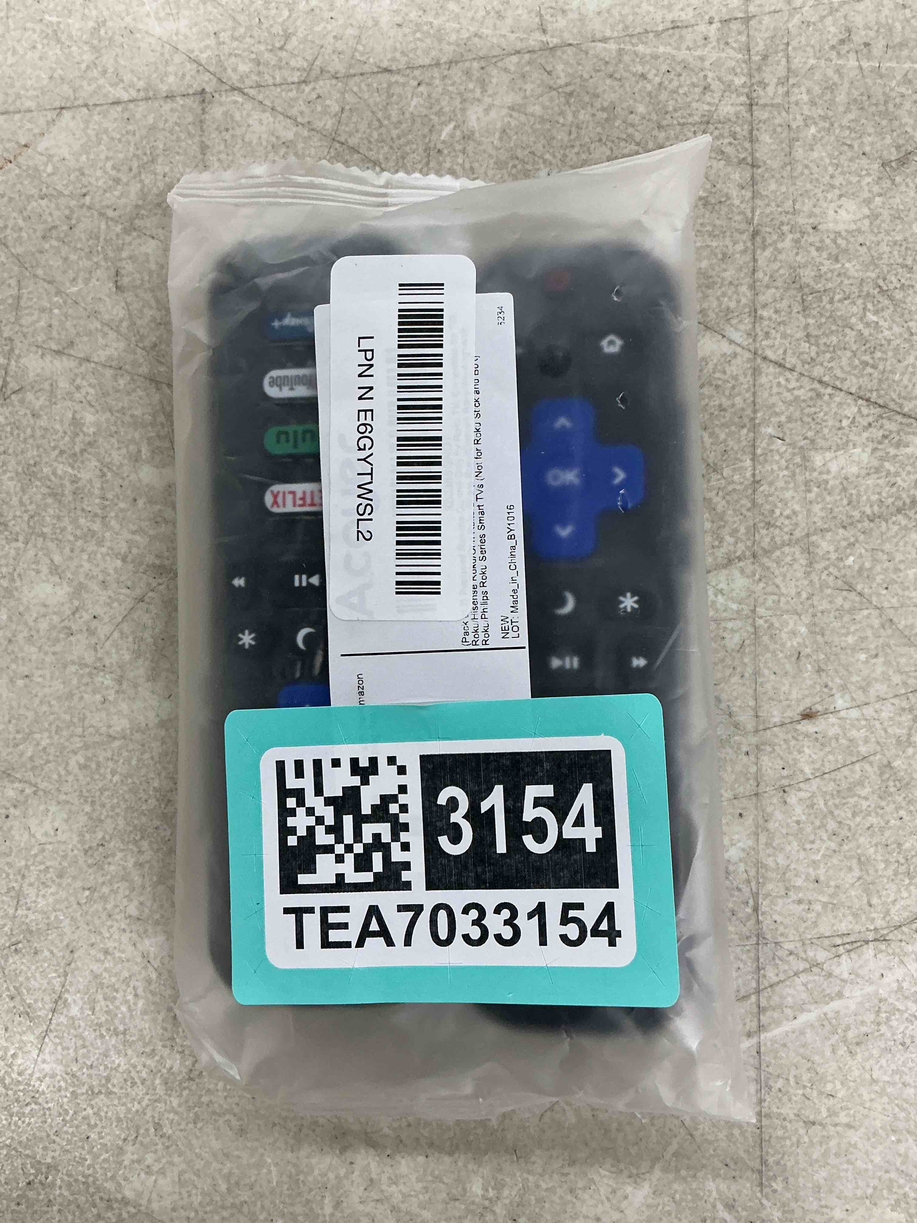 Condition photo showing Good Condition for (pack of 2) replacement remote control only for roku tv, compatible for tcl roku/hisense roku/onn roku/sharp roku/element roku/westinghouse roku/philips roku smart tvs (not for roku stick and box) for roku tvs