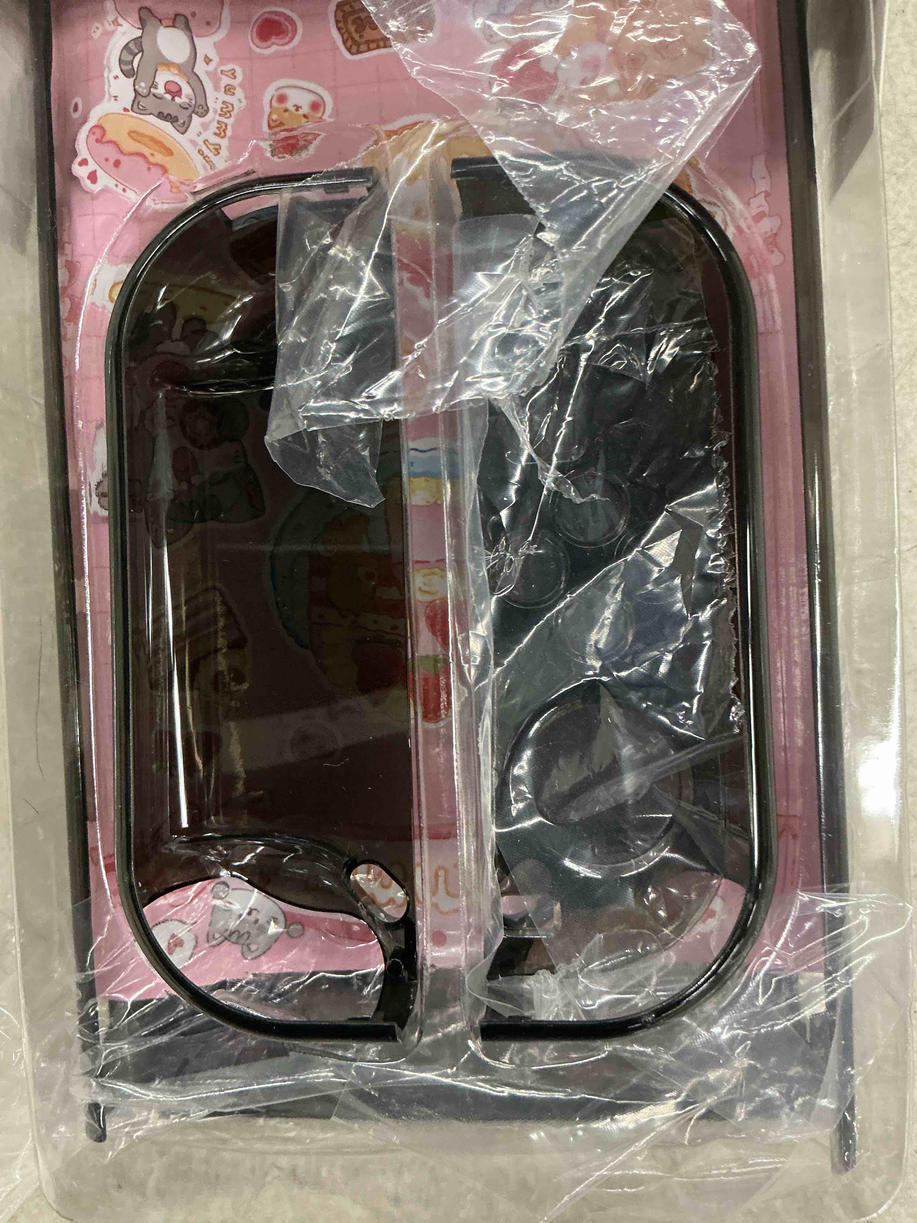Condition photo showing Good Condition for rhotall 3 in 1 protective black clear case cover for nintendo switch oled, dockable skin for switch oled and controller, comfort grip shell with shock-absorption and anti-scratch design